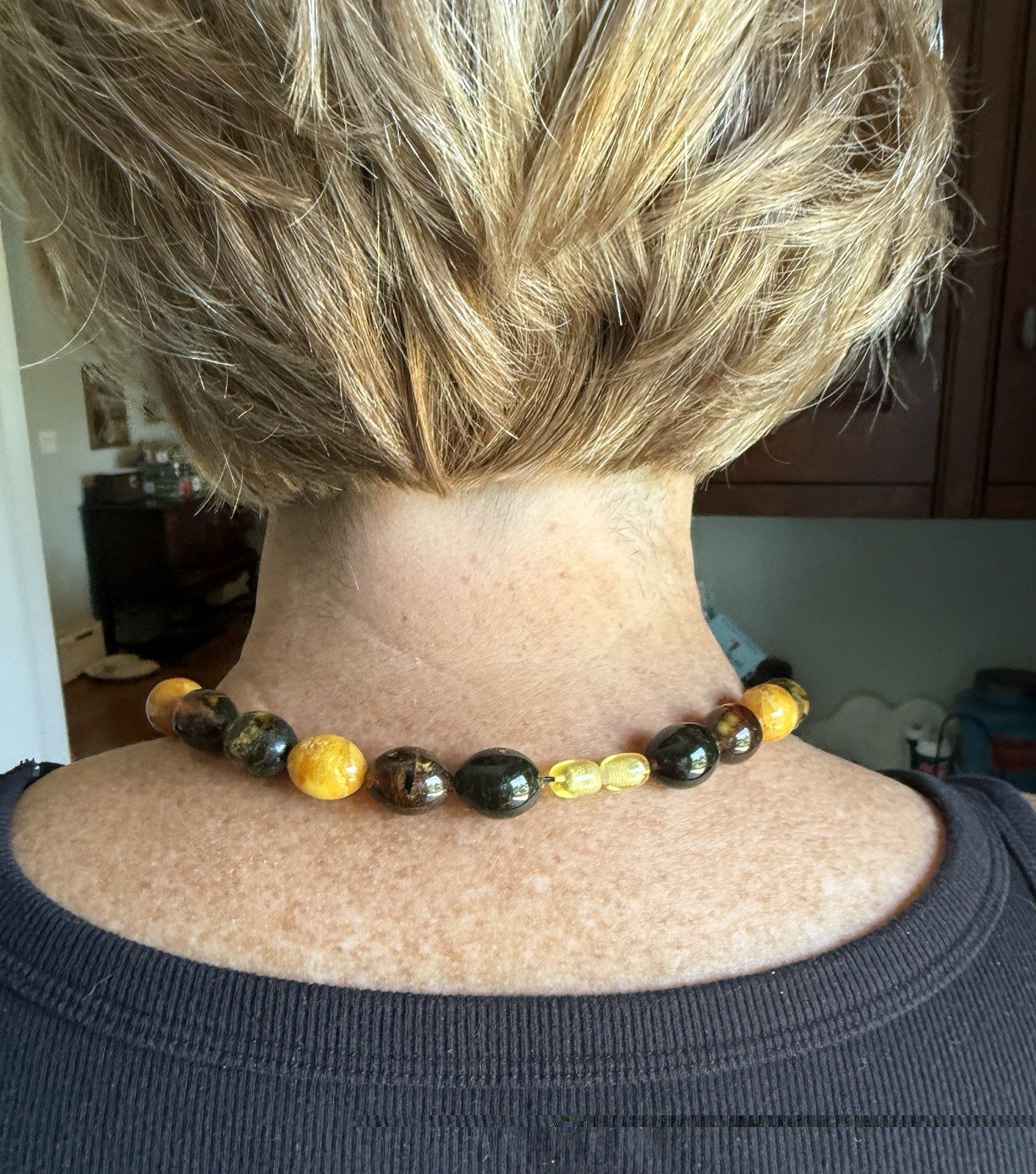 Vintage Baltic Amber Necklace And Bracelet Set- 67 Grams