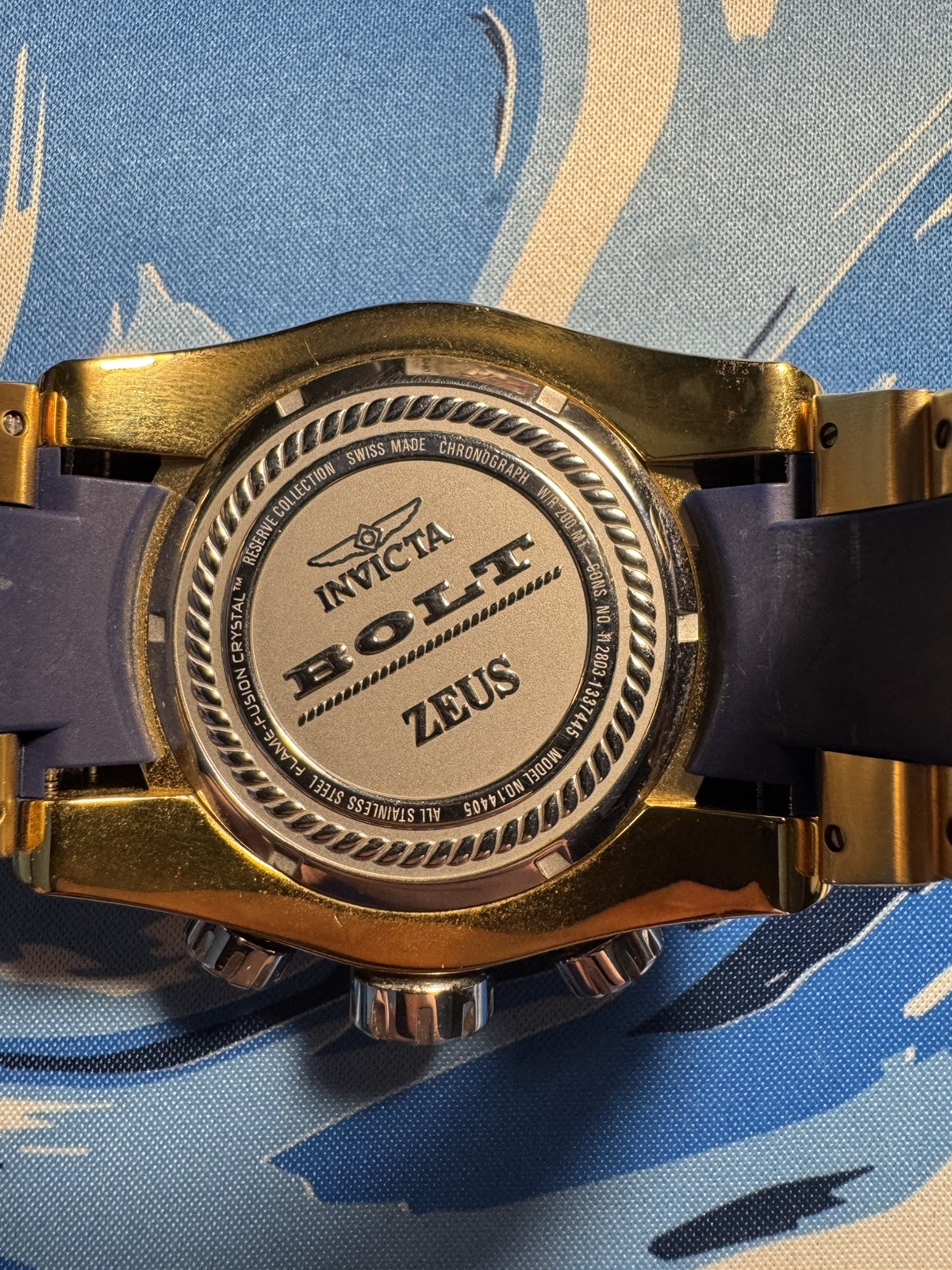Invicta Reserve Bolt Zeus Model 14405 Watch 53mm Case Excellent Condition