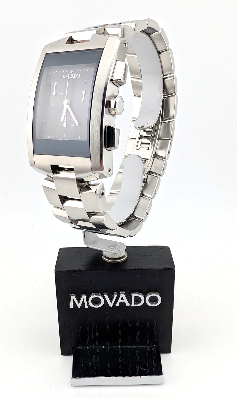 Movado Men’s Eliro Chronograph SS W/2-Tone* Blk Dial #84.H1.1461 ~ Display Model