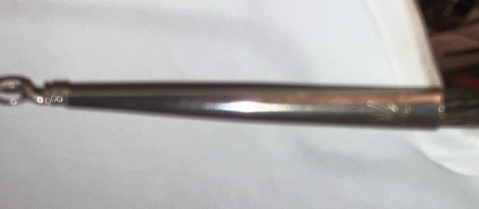 Liquid Sterling Silver 20 Strand 30” Curved Cones Cap Hook & Eye Clasp 31 Grams
