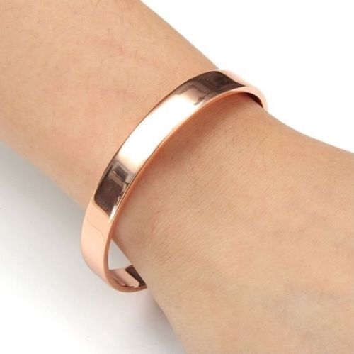 2× Pure Copper Magnetic Bracelet Arthritis Therapy Energy Bangle Pain Relief USA