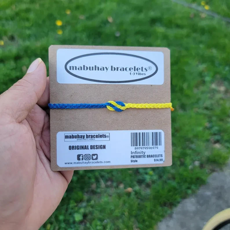 Pride Ukraine Bracelets, Friendship Bracelets By: Mabuhay Bracelets