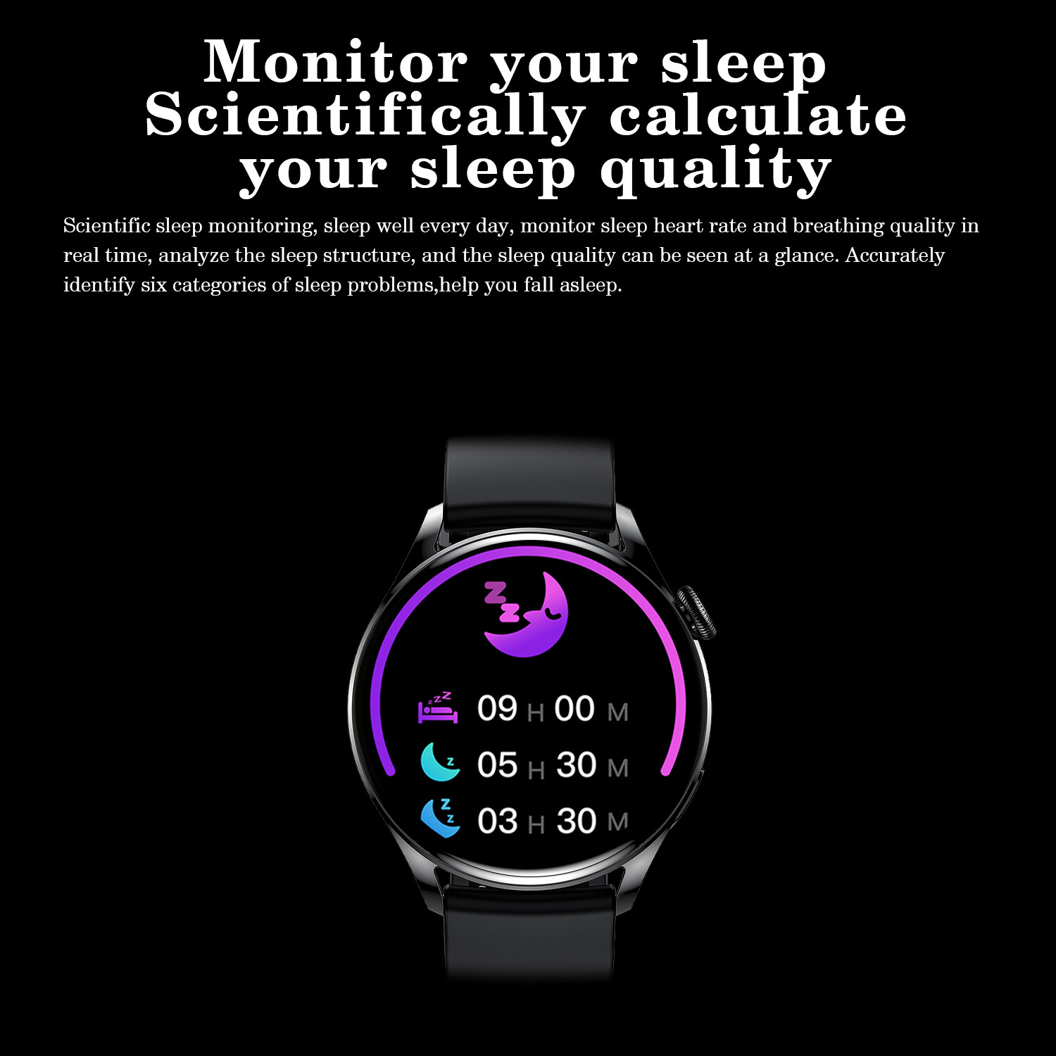 Smart Watch NFC Touch Screen Heart Rate Blood Pressure Monitor Fitness Tracker✎