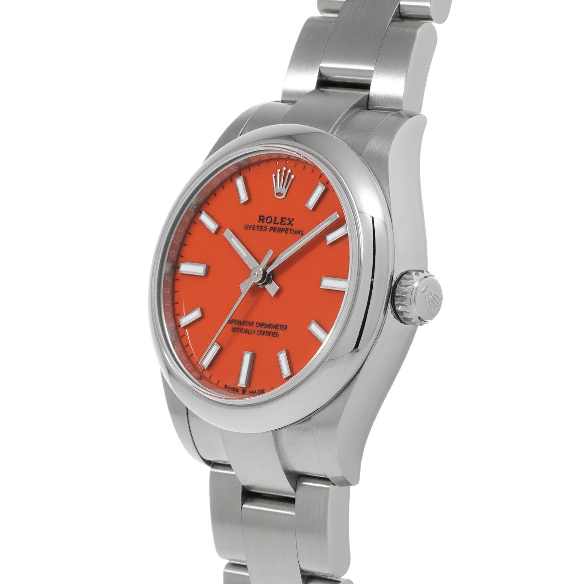 ROLEX Oyster Perpetual 31 277200 Coral red WATCH 731027