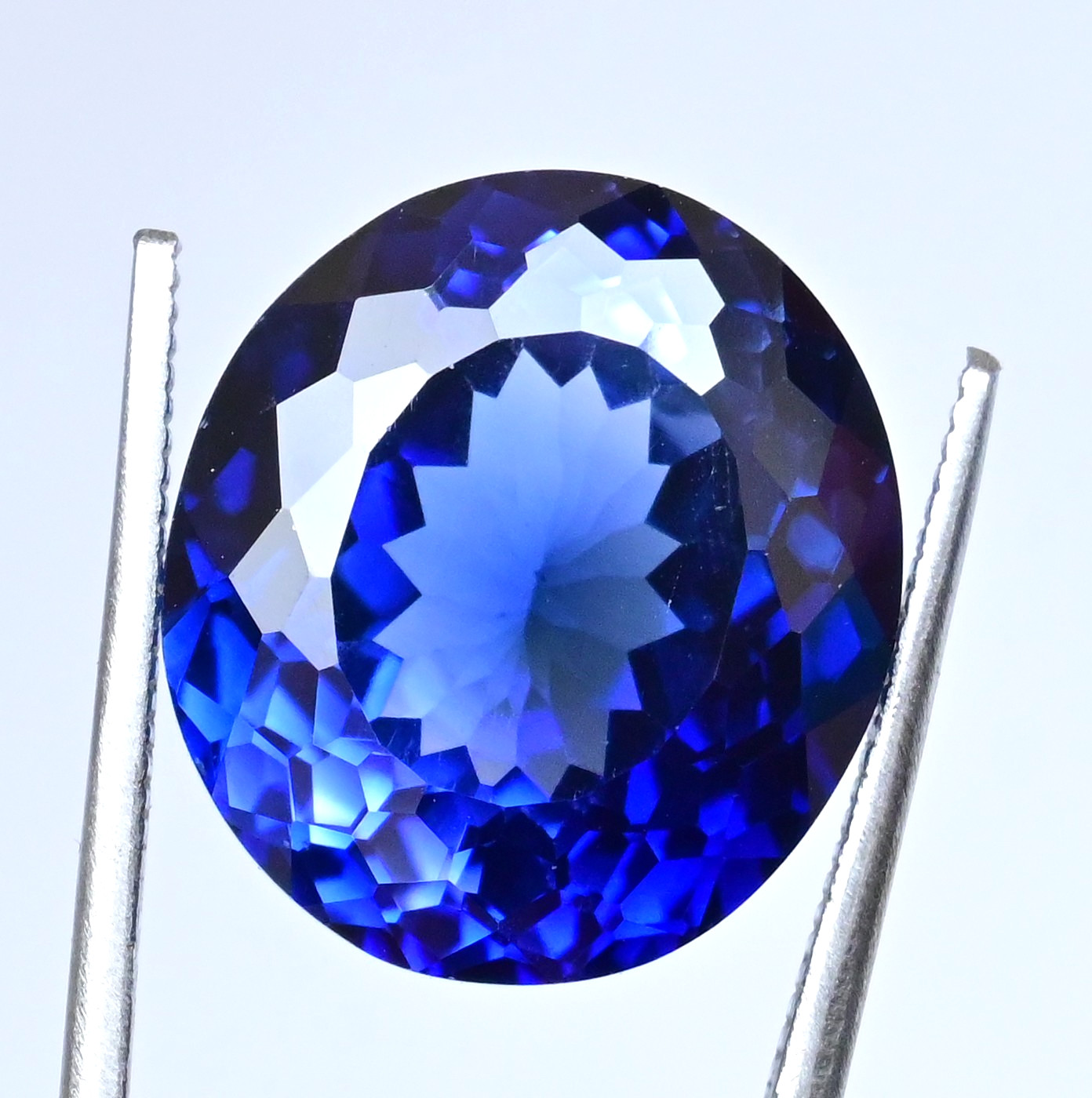 26.75 Ct Flawless Natural Montana Yogo Blue Sapphire Oval Cut Certified Gemstone