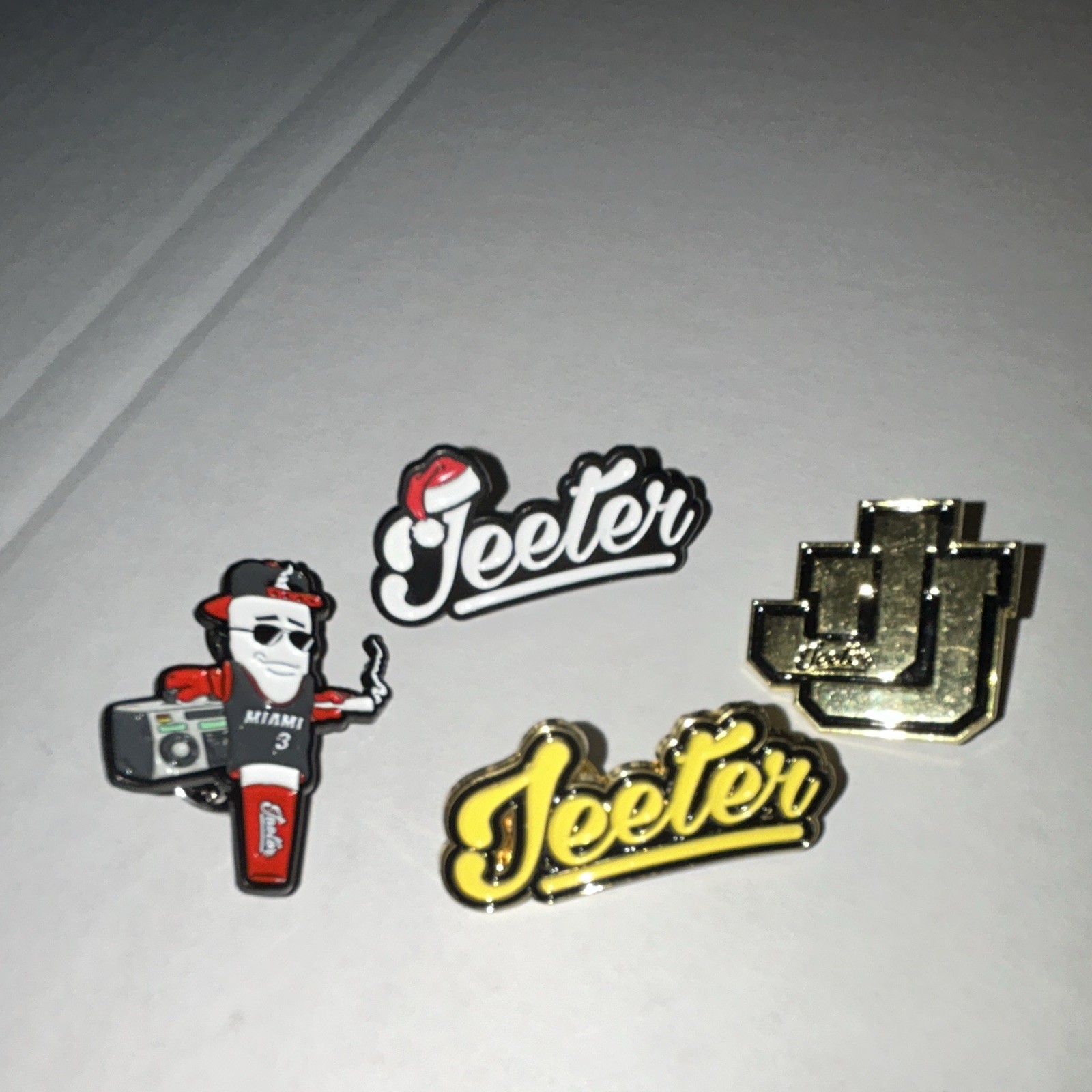 RARE Jeeter Cannabis Pin Lot 4pcs Hat, Lanyard, Backpack etc Dwayne Wade Collab