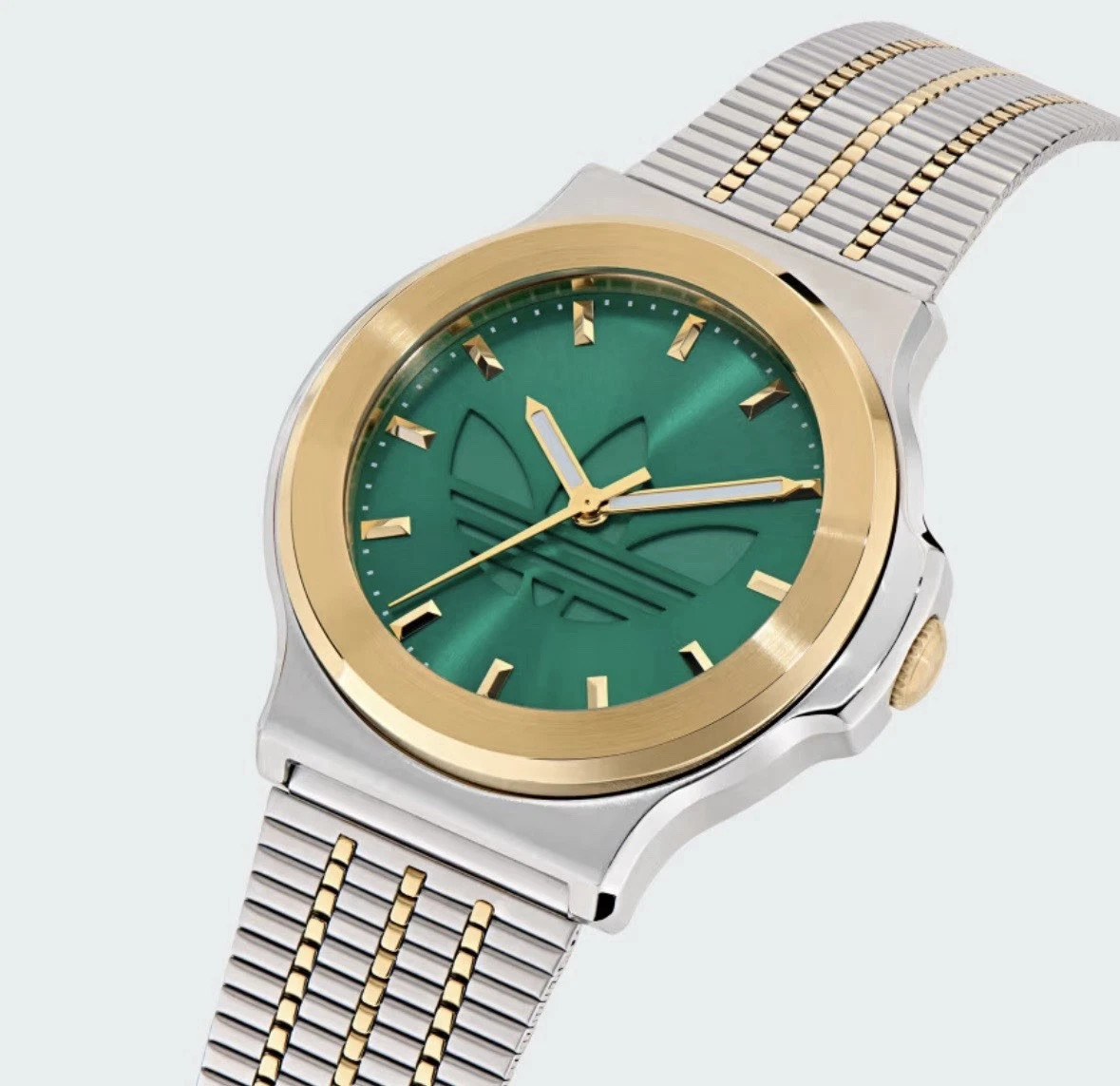 NEW IN BOX ADIDAS EXPRESSION THREE 3 TT SILVER GOLD WATCH KL1771