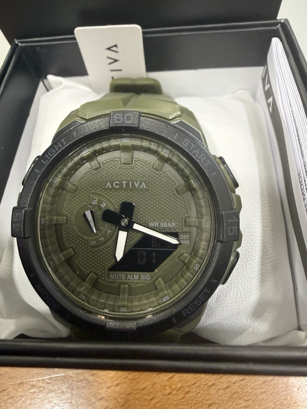 Activa X Invicta Spry Digital Essentials Men 53mm Army Green ACW2583-005