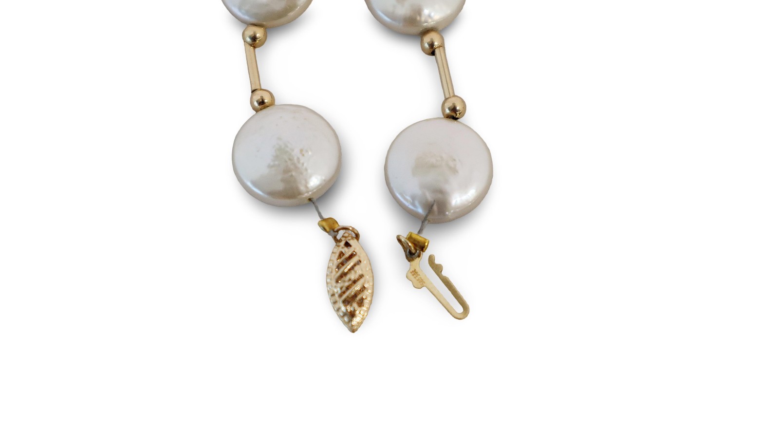 Vintage Cultured Freshwater Pearl Necklace in 14K Yellow Gold, 30.0″ inch