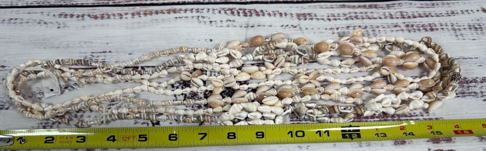 Vintage Cowrie Sea Shell Necklace Lot Handmade in Philippines Souvenir Boho Tiki