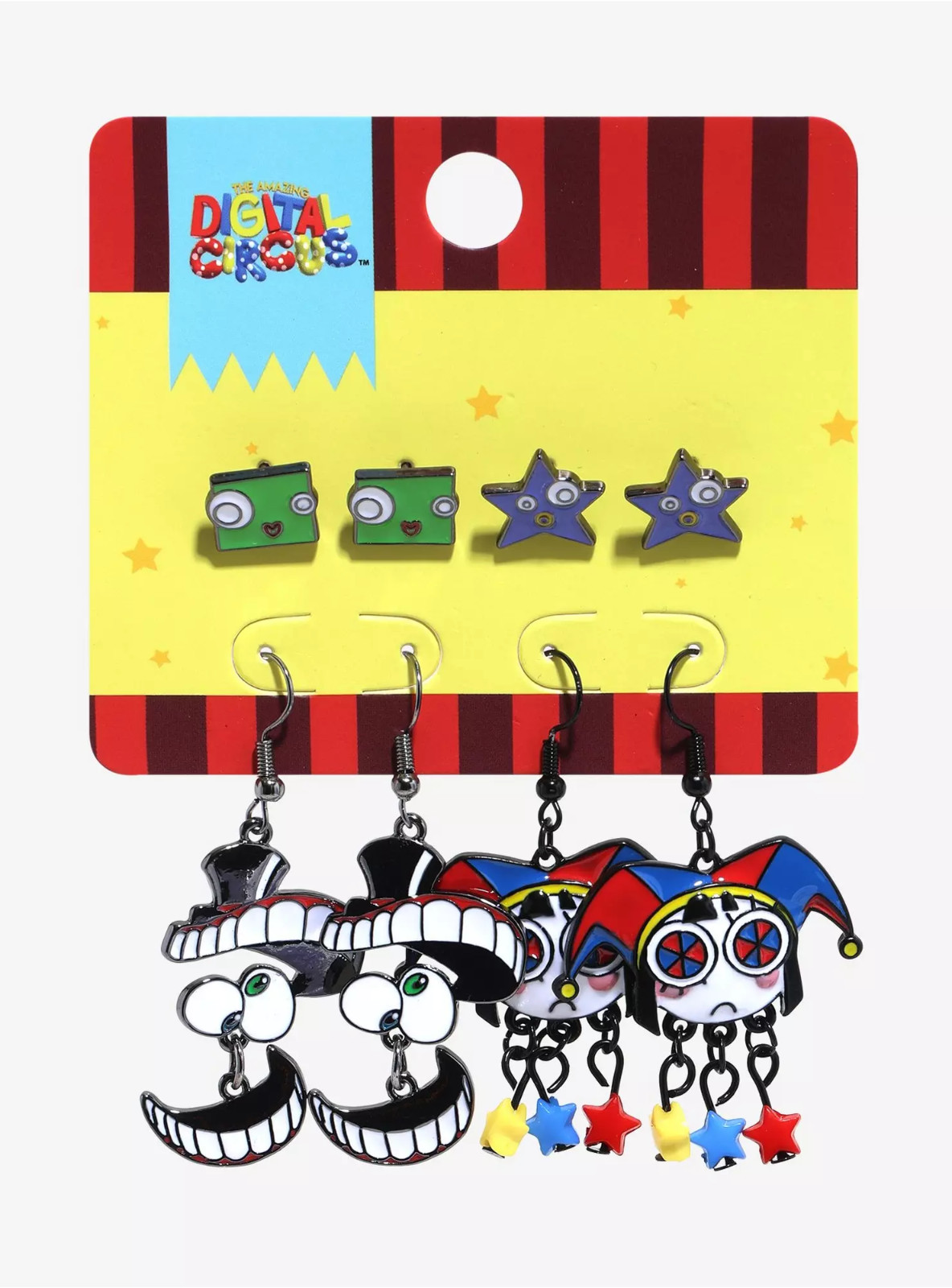 The Amazing Digital Circus Earrings: Caine, Ragatha, Jax, Pomni New