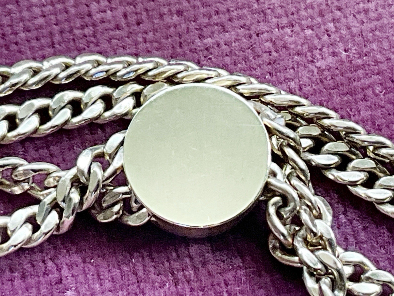 Antique Gold Filled Slide & Chain for Watch, Locket, Pendant with Opal & Pearls