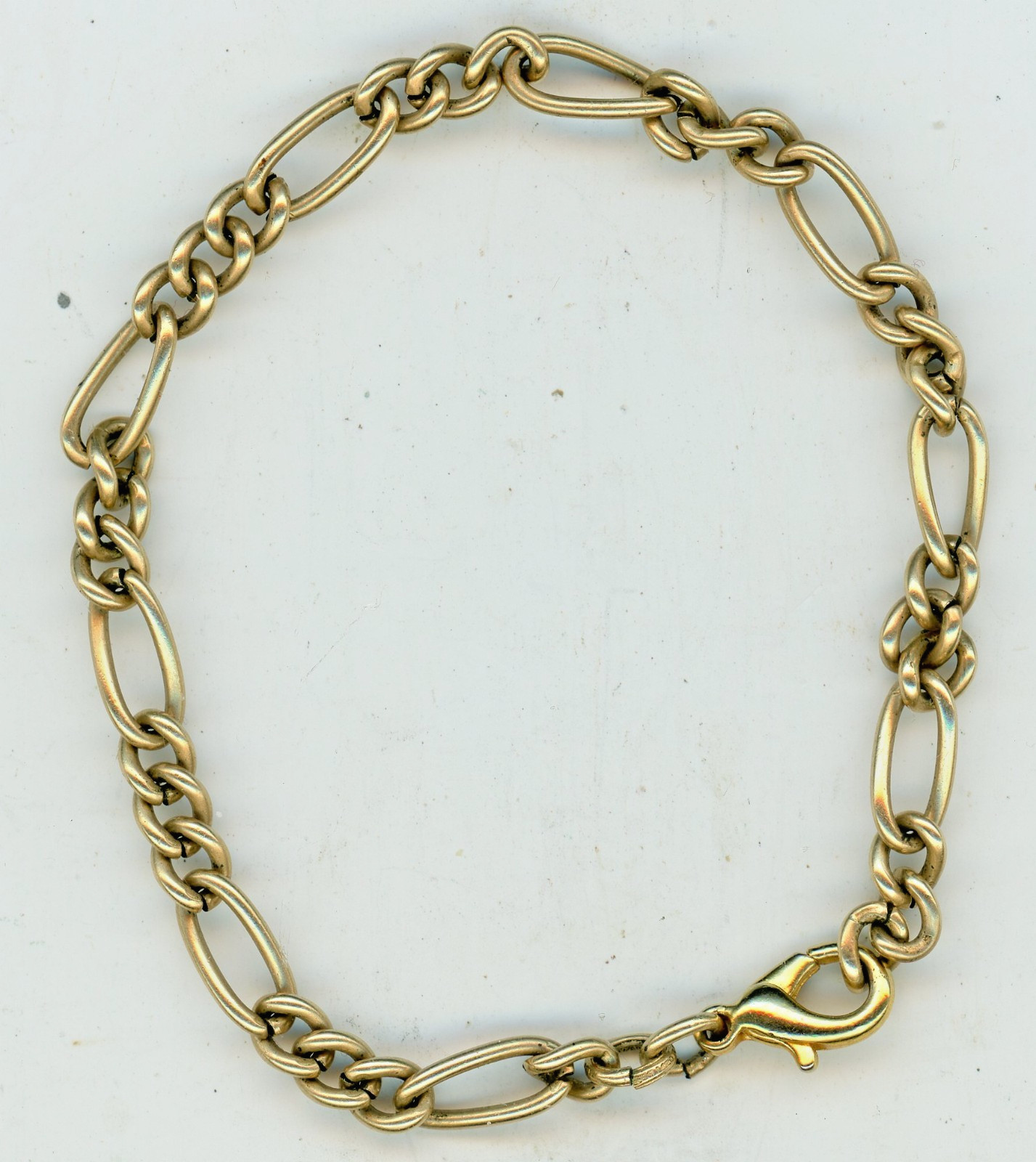 Vintage 12K Gold Filled 7″ Chain Bracelet 1/20 12K GF Lobster Closure 7.6 Gr