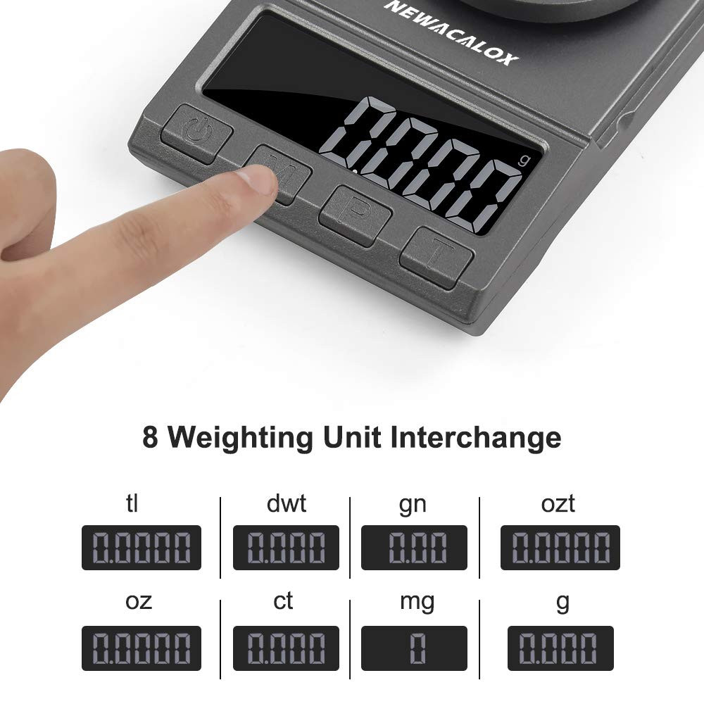 Digital Milligram Scale, 100G X 0.001G Reloading High Precision Jewelry Scale,P