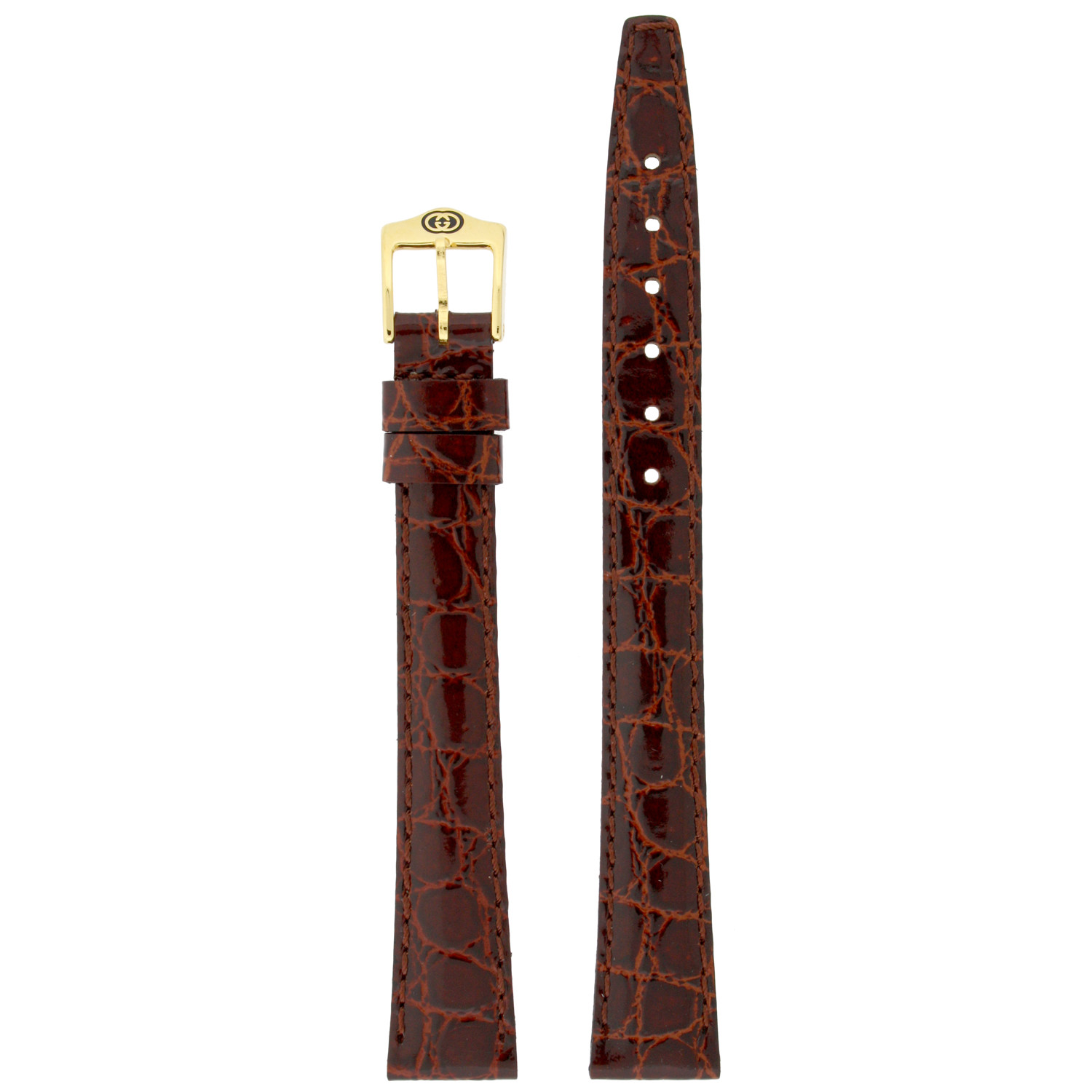 Gucci Watch Strap 13mm Tan Brown Burgundy models 2200L 3000L 3800L Genuine