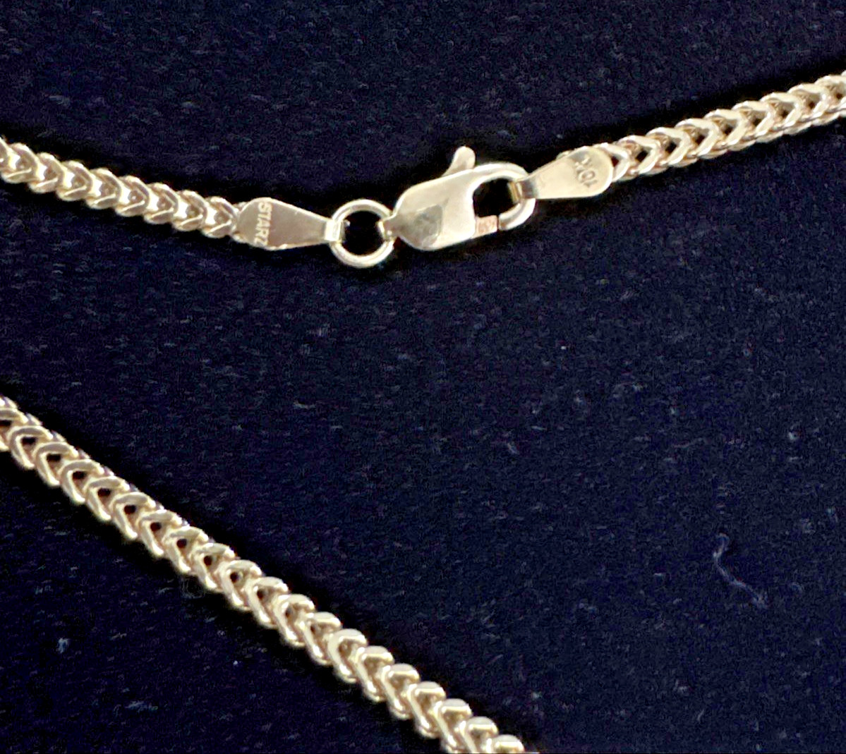 10KT Real Gold Franco Hollow 6.6grams 2.3mm x 2mm 22” Starz Brand New with tag
