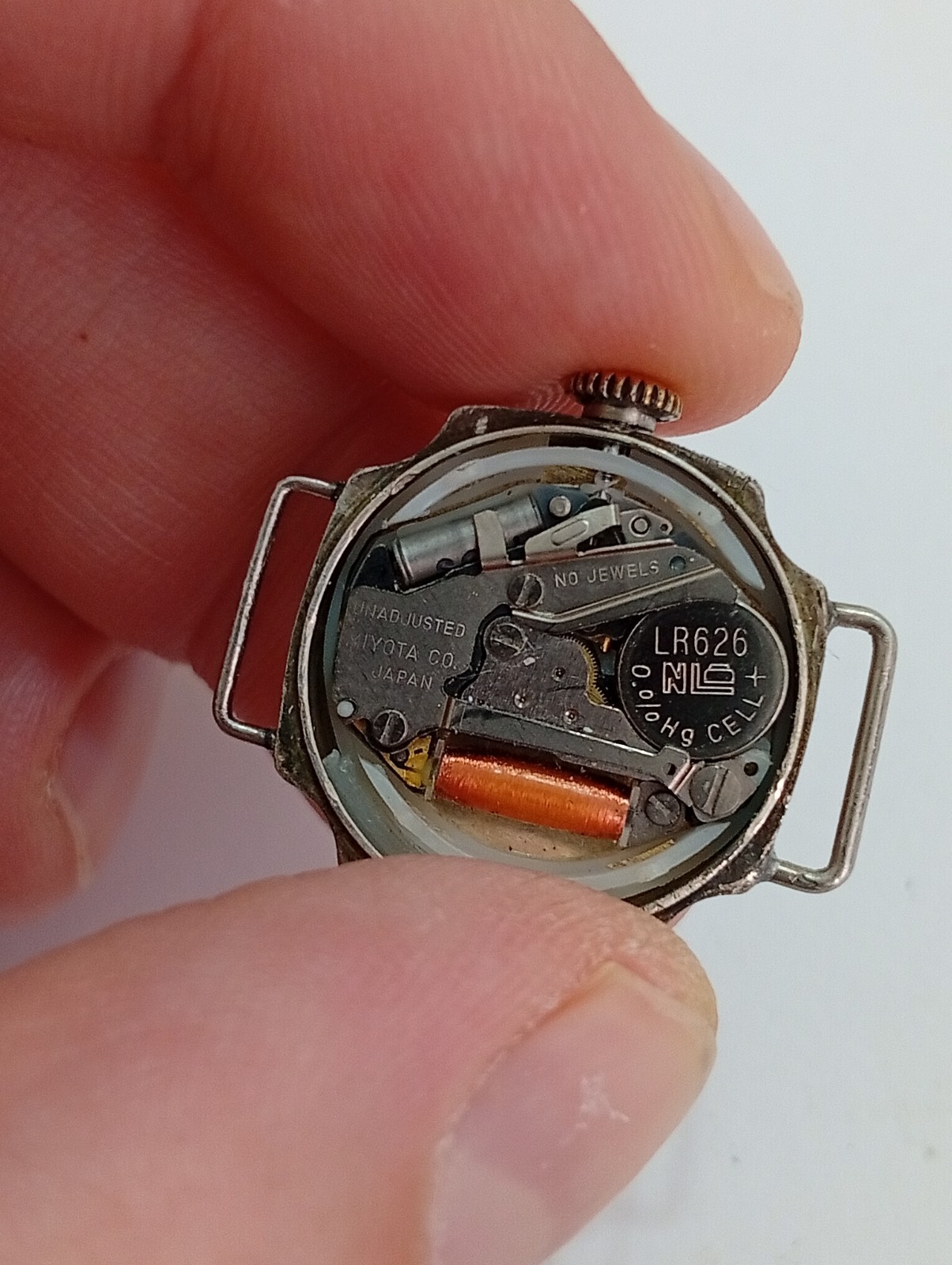 Vintage Rivoli Japan Quartz woman’s Watch – 800 Silver Case – For Parts