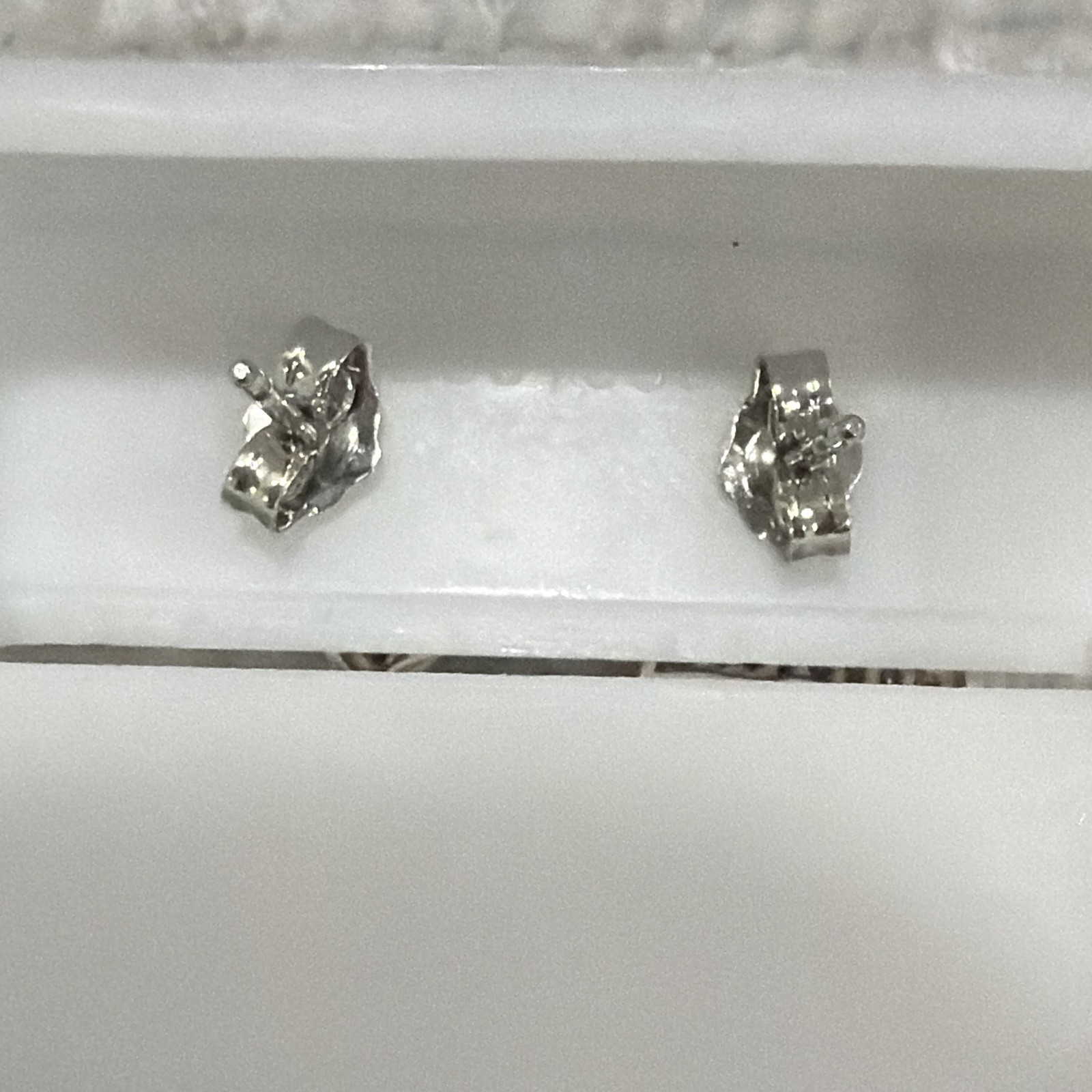 New .925 Sterling Silver Moissanite Square Pavé Stud Earrings 10.9MM