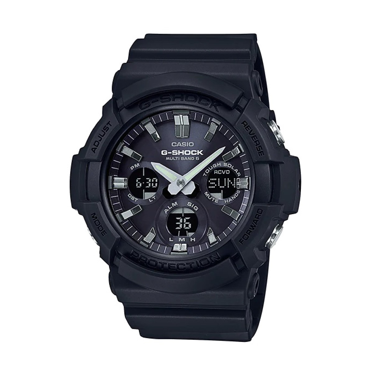 CASIO G SHOCK Radio Reception Tough Solar GAW 100B 1AJF Black Men’s Watch New