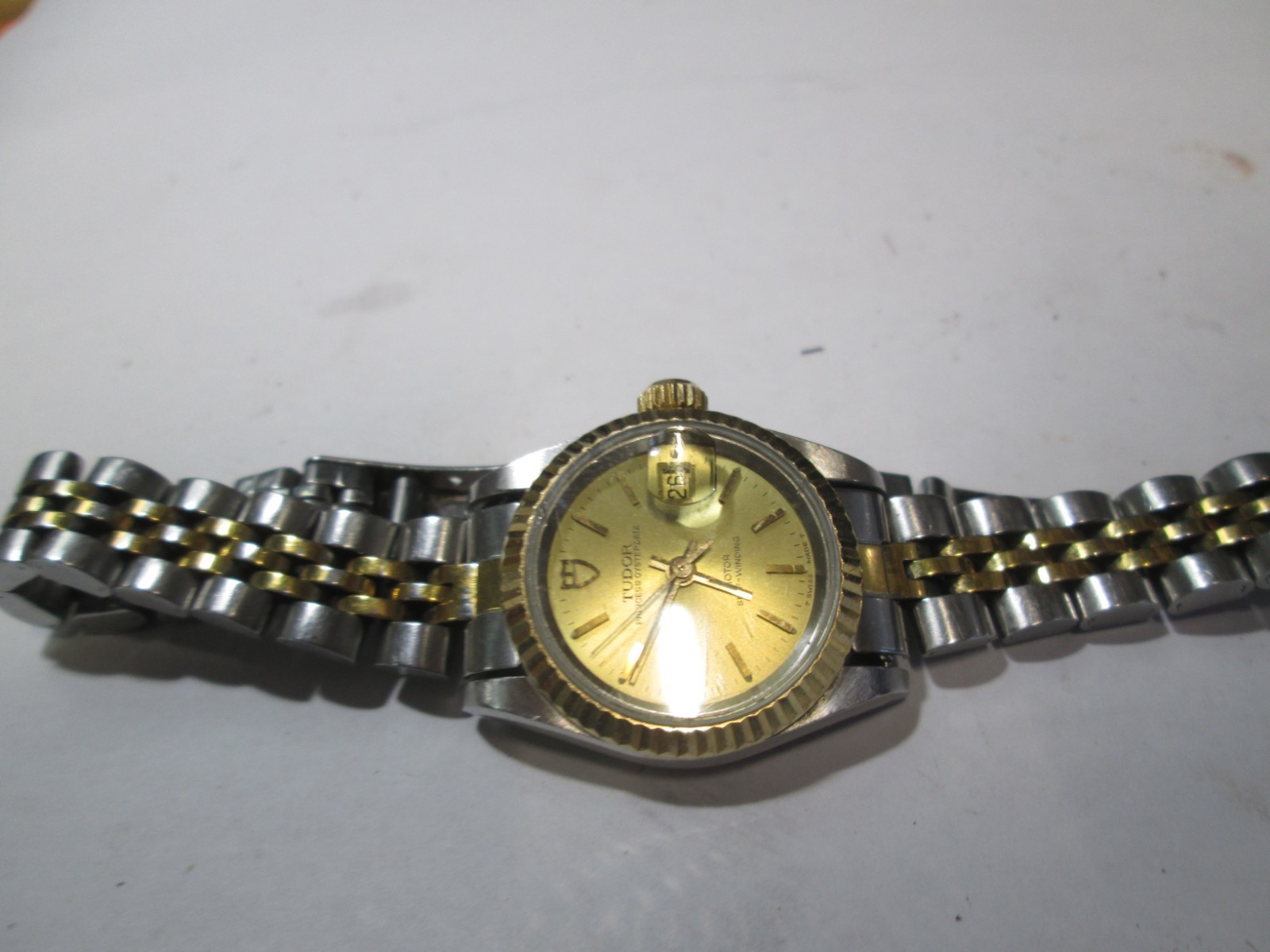 Rolex Tudor Princess Oyster Date Watch Rolex quick set date non-oiginal band
