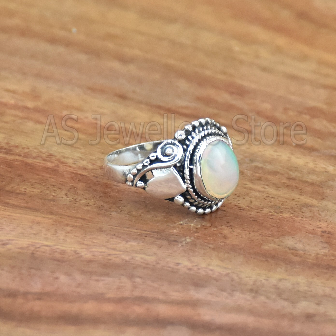 Ethiopian Opal 925 Sterling Silver Ring, Gemstone Ring, Handmade Jewelry For Her