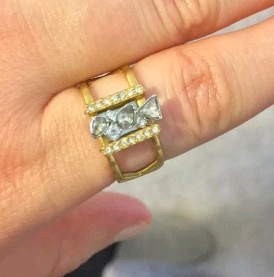 KEEP Collective GOLD RING Size M/L 7-9 Adjustable Charm Key Keeper NEW