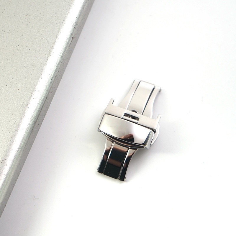 316L Stainless Steel Butterfly Deployment Clasp 18mm 20mm 22mm Watch Band Buckle