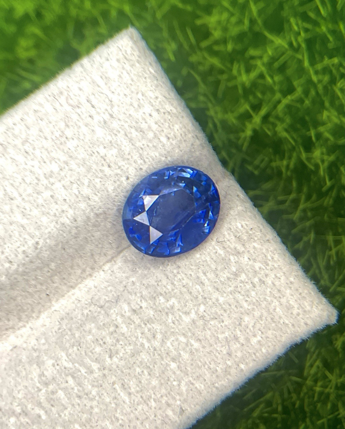 2.89cts 100% natural top quality cornflower blue heated sapphire loose gemstone