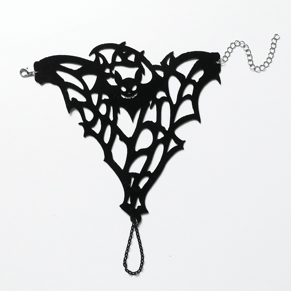 Halloween Spider Web Hand Bracelet Gothic Dark Style Party Jewelry 1Pc