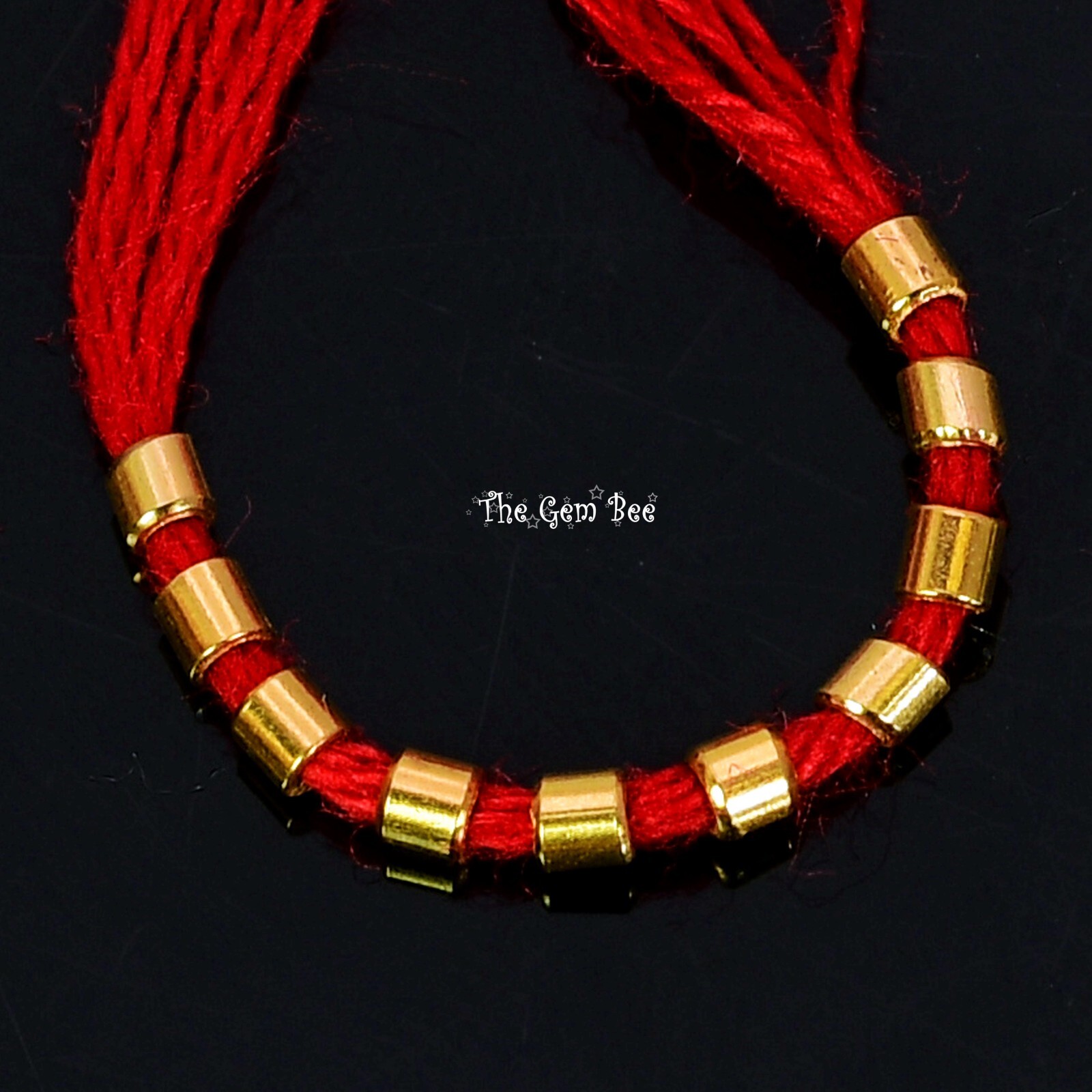 1.5MMx1.5MM 18k Solid Yellow Gold Crimp Tube Beads (10)