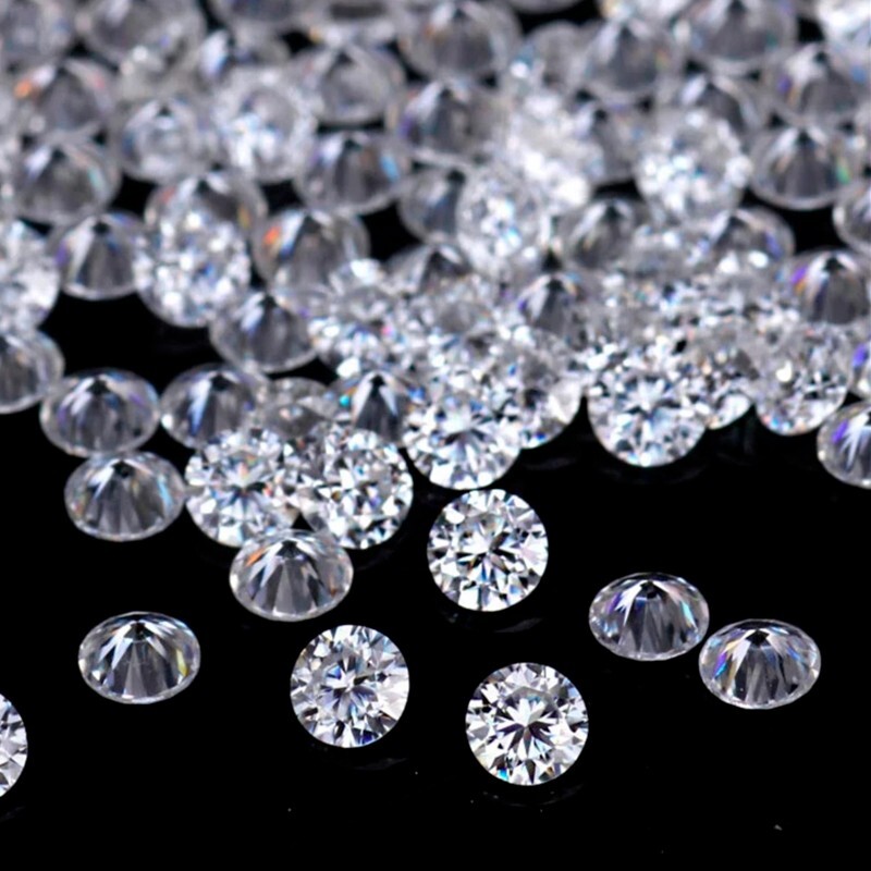 1-30ct Round Cut Loose Moissanite Stone D VVS1 Excellent Cut GRA Certificated