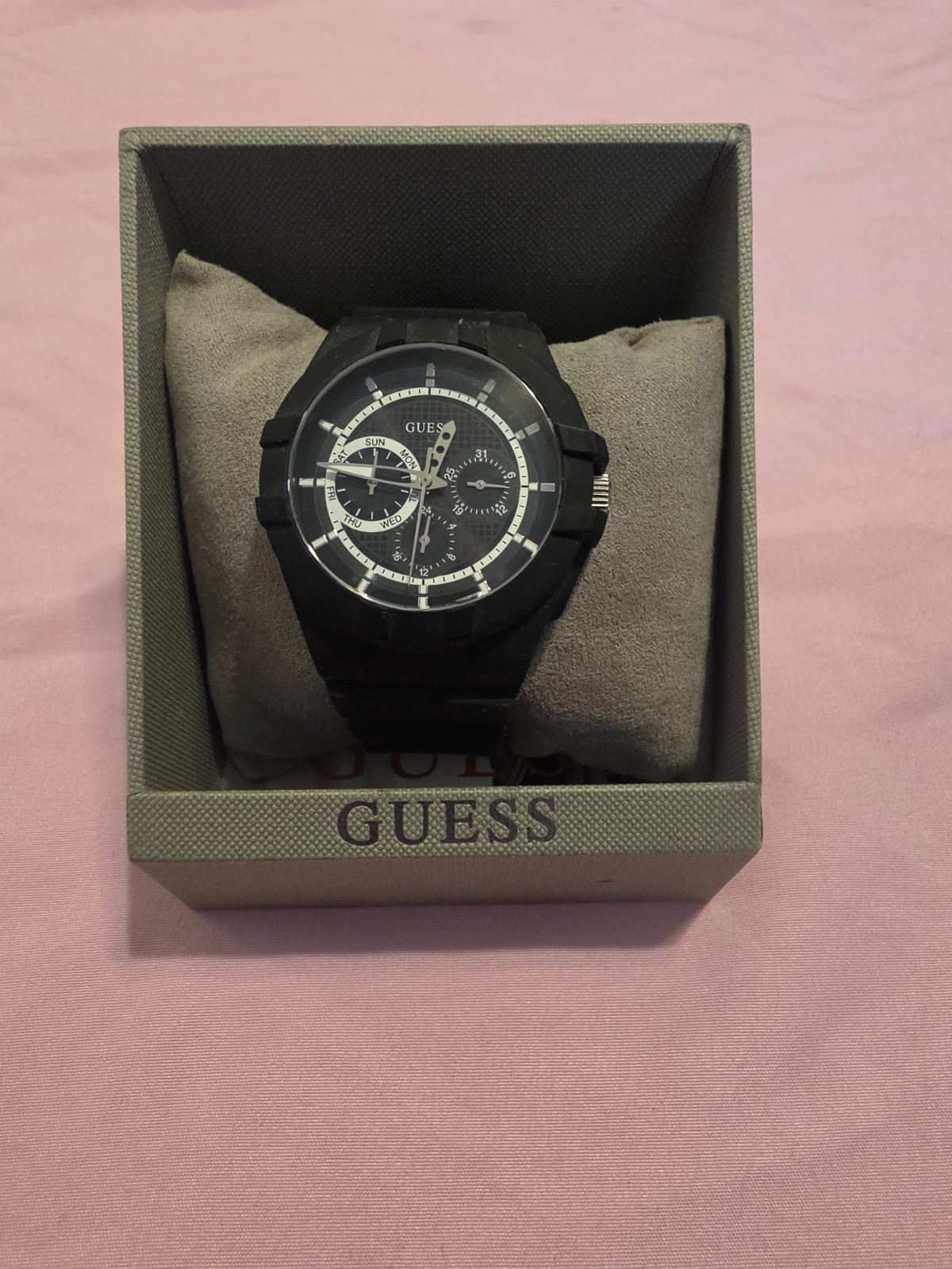 Guess WaterPro Men’s Watch – Multifunction, 5ATM