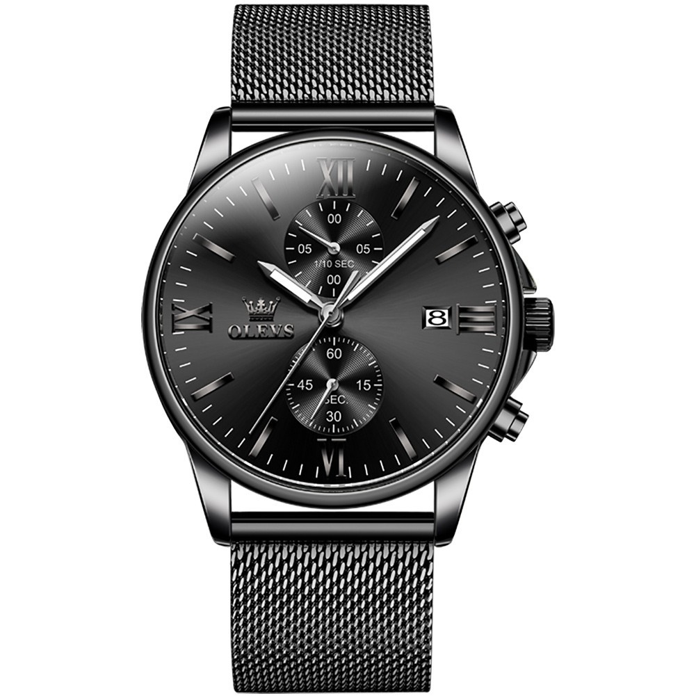 OLEVS 2886 Luminous Multifunctional Male Popular Steel Classic Quartz Watch