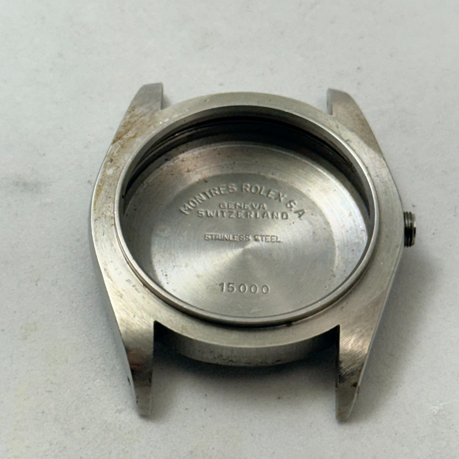 VINTAGE GENUINE ROLEX OYSTER DATE 15000 CASE 34MM QUICK SET FOR CAL 3035 # 795