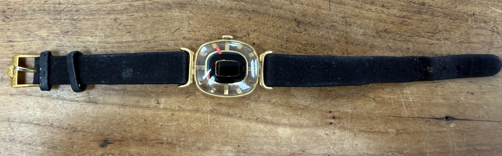 Vintage Juvenia Lady Mystery Dial Cocktail Wrist Watch Running