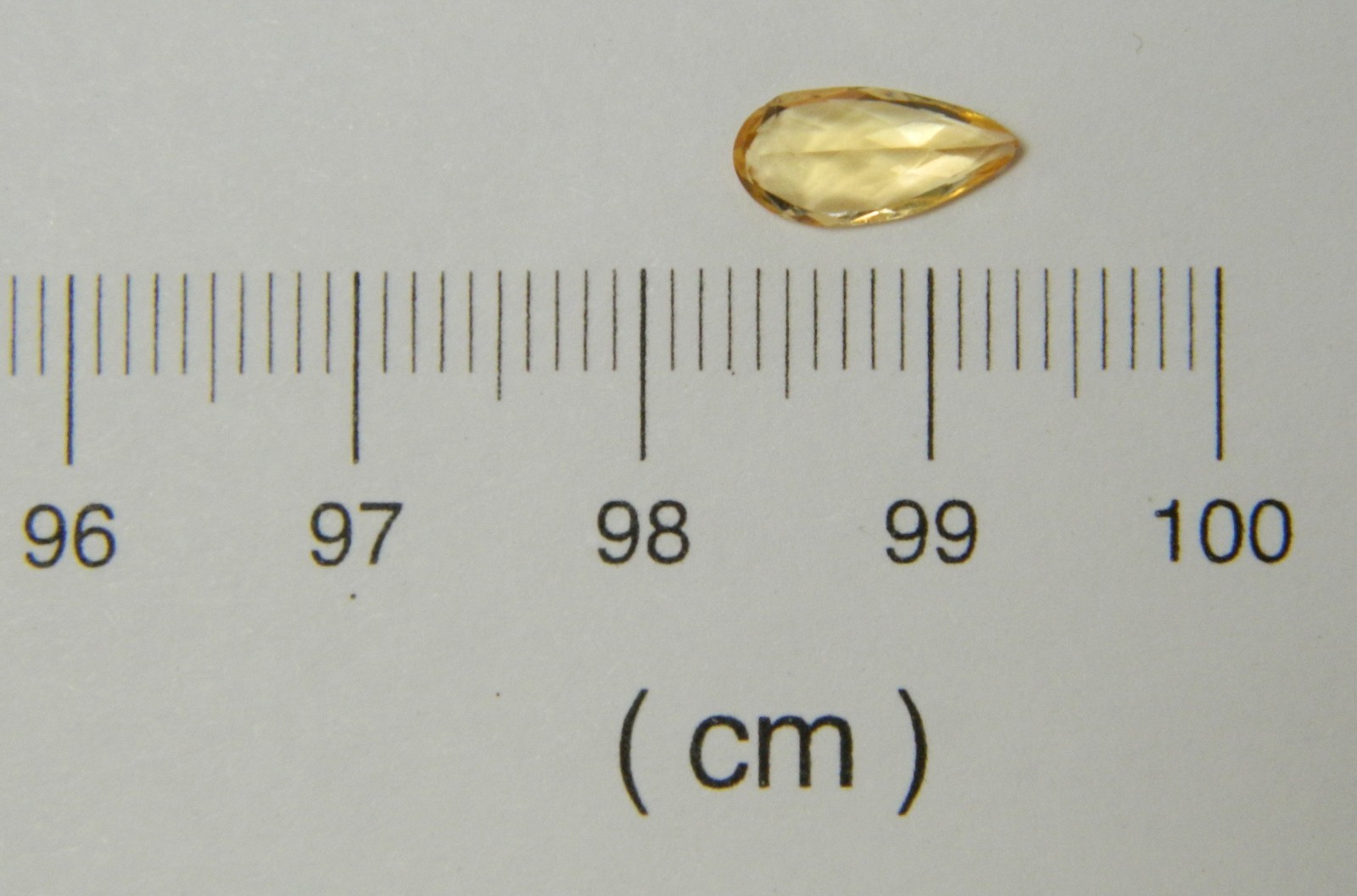 Imperial Topaz 1.06 Ct Clarity VS Pear Cut Natural Golden Brazil I023