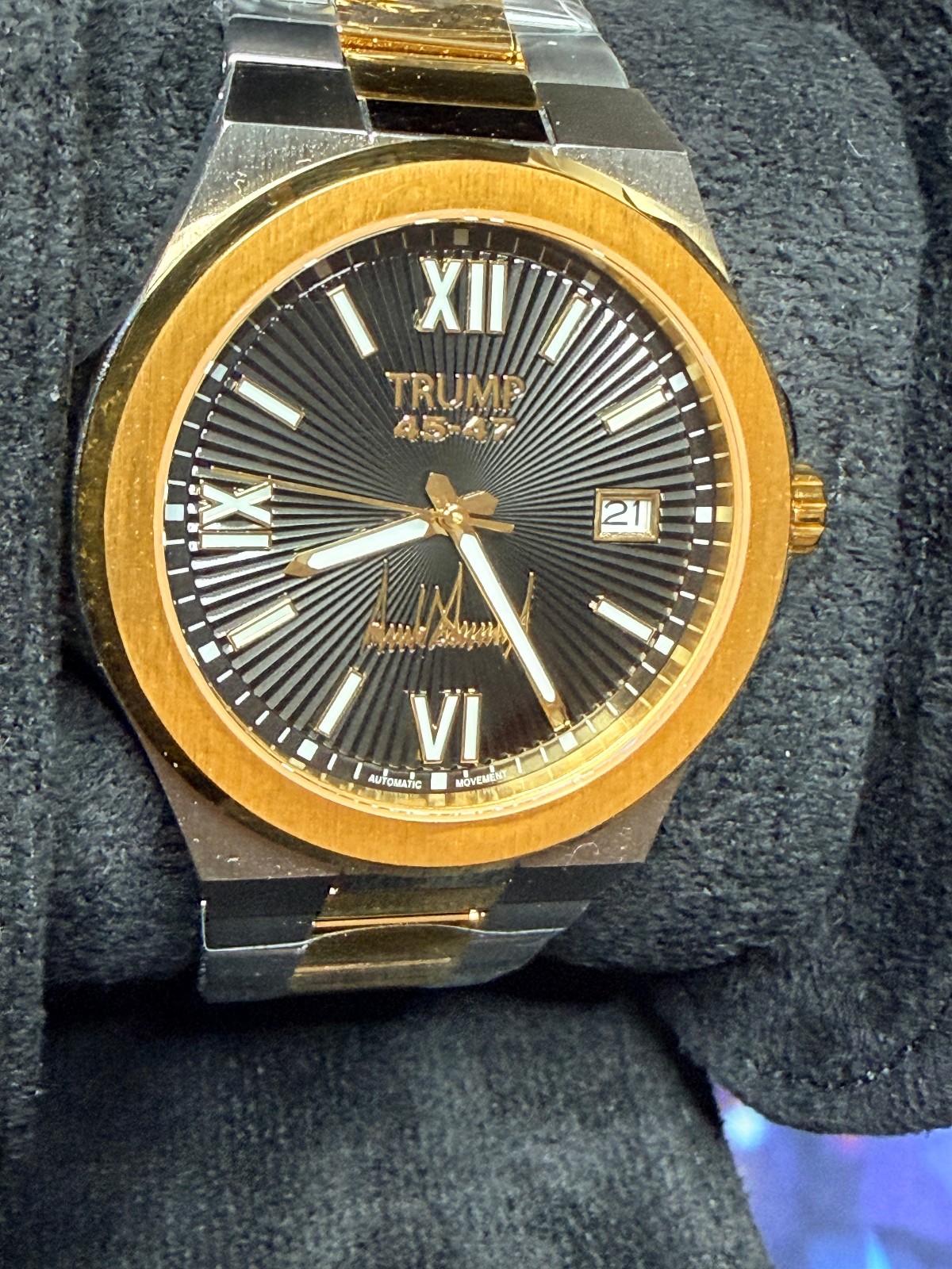 President DONALD TRUMP 45 47 Inauguration Jan 20 Watch BLACK SILVER GOLD # /500