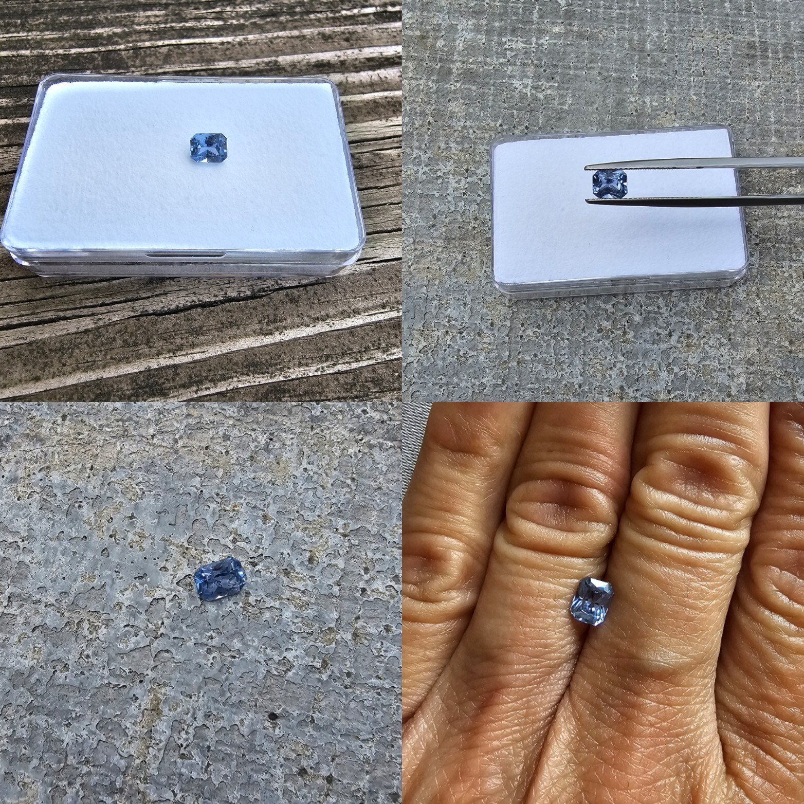 Blue Sapphire Ceylon Radiant cut
