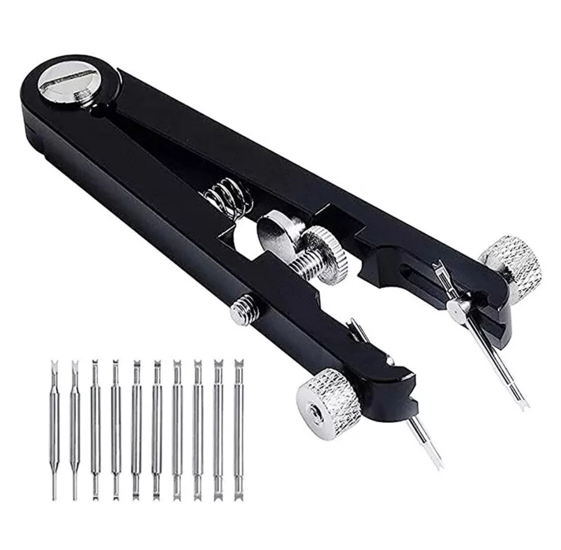 Watch Bracelet Spring Bar Tweezer Removing Tool+8 Pins For ROLEX 6825 Band Kit