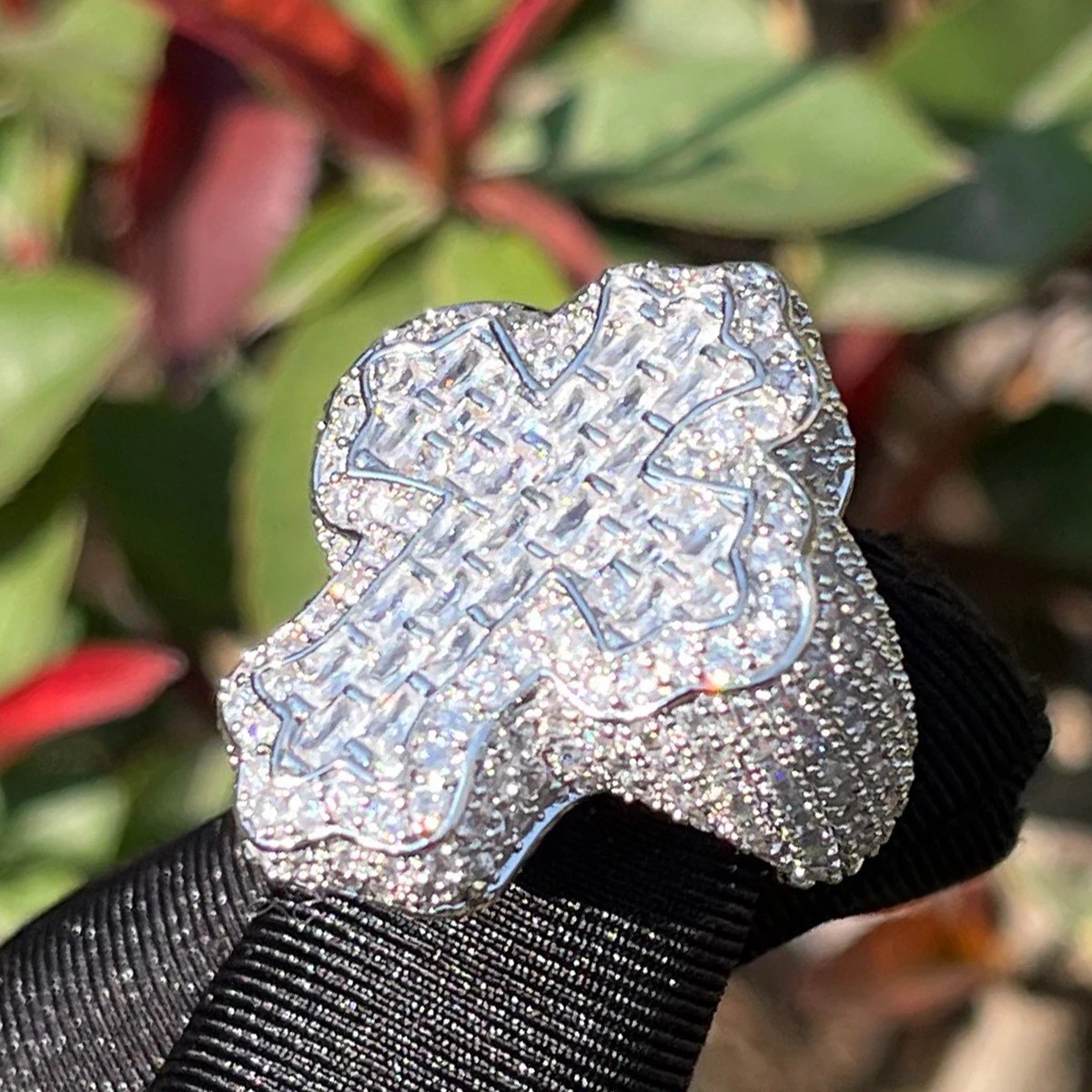 Miami Hip Hop Copper Iced Out Prong set with Cubic Zirconia Ring 7-12