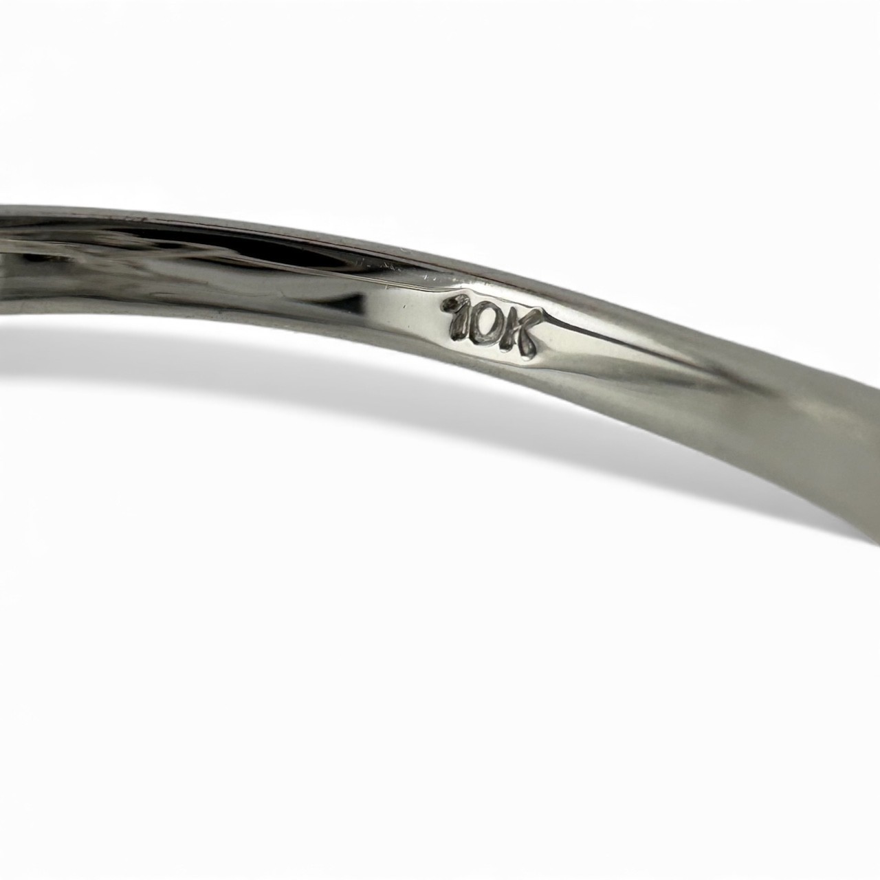 Estate 10K White Gold Diamond Heart Ring 0.27ctw Size 6.5 2.36g