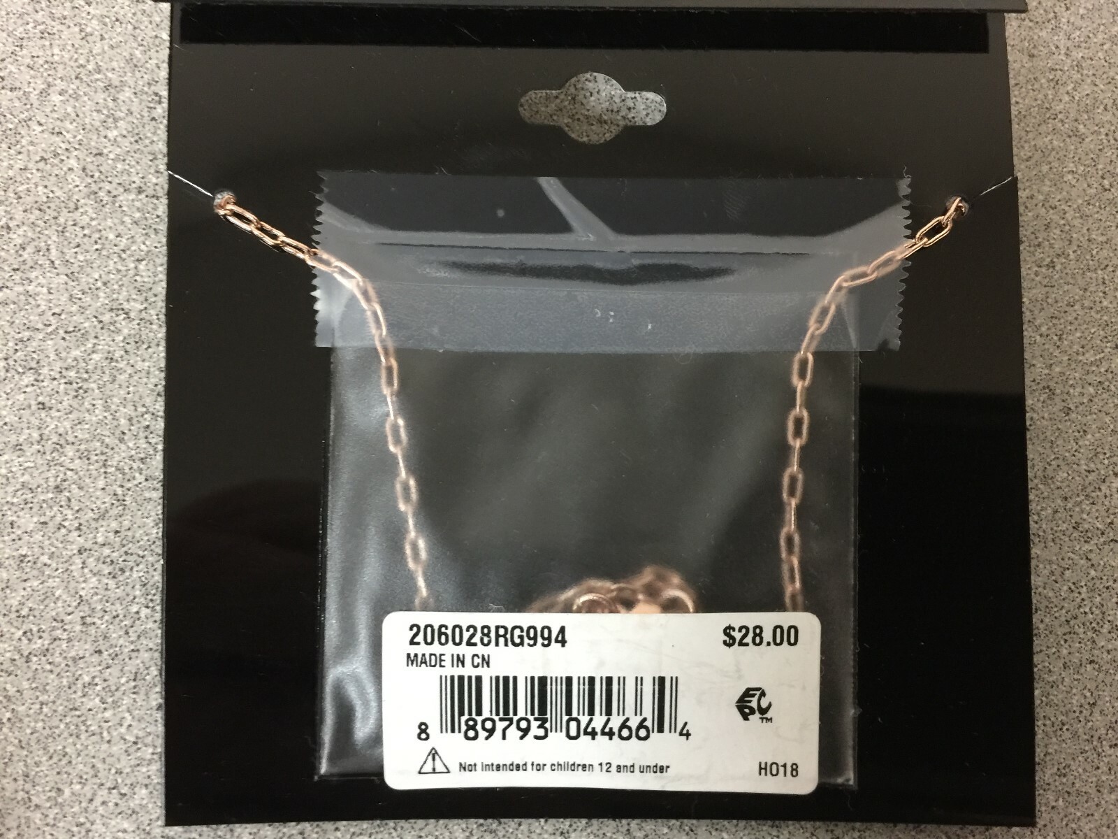 BCBGeneration Loved Collar Necklace, 16″ + 3″ extender – Rose Gold-Tone – New