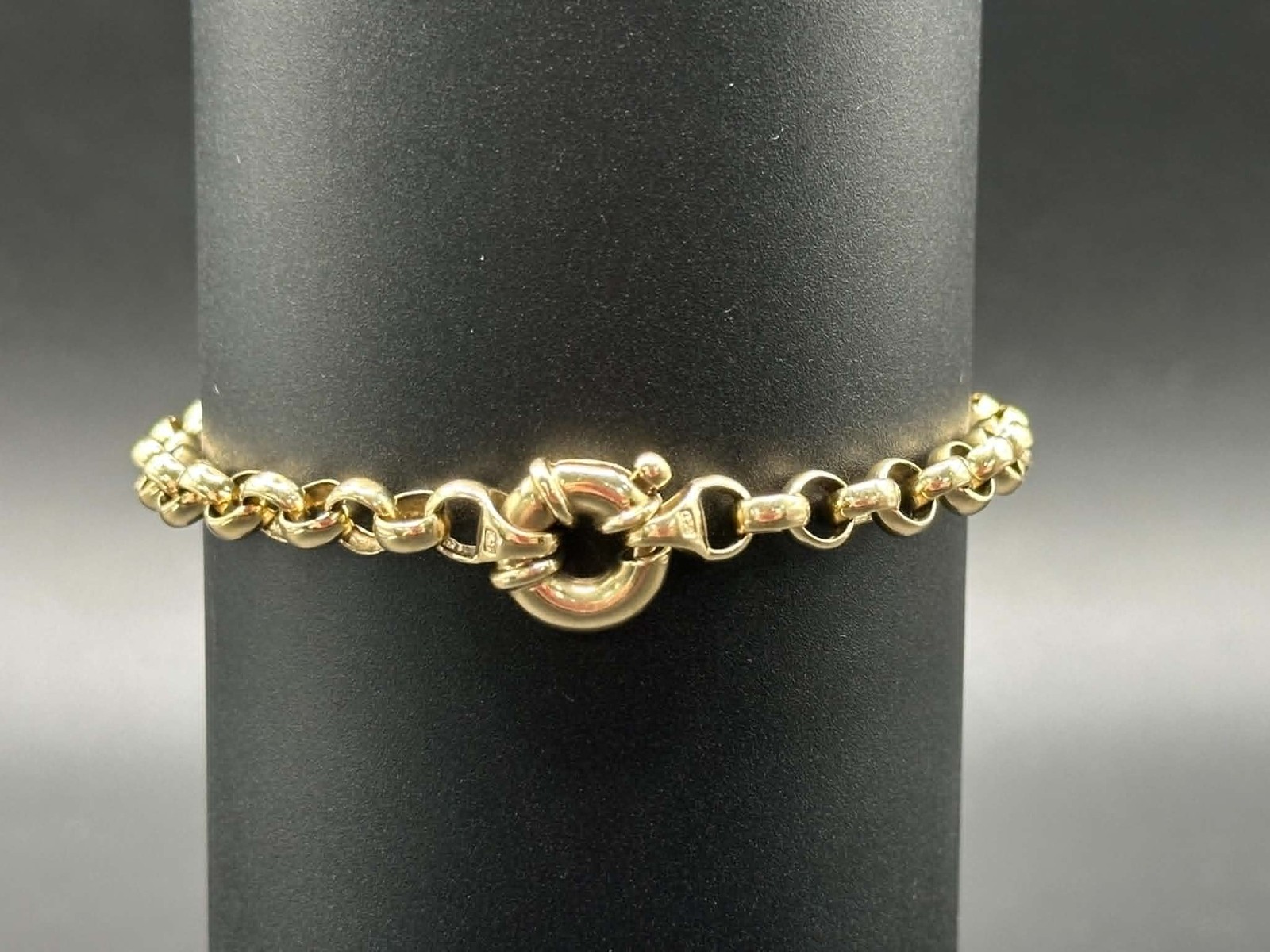 Ladies 9ct Yellow Gold Belcher Link Bracelet