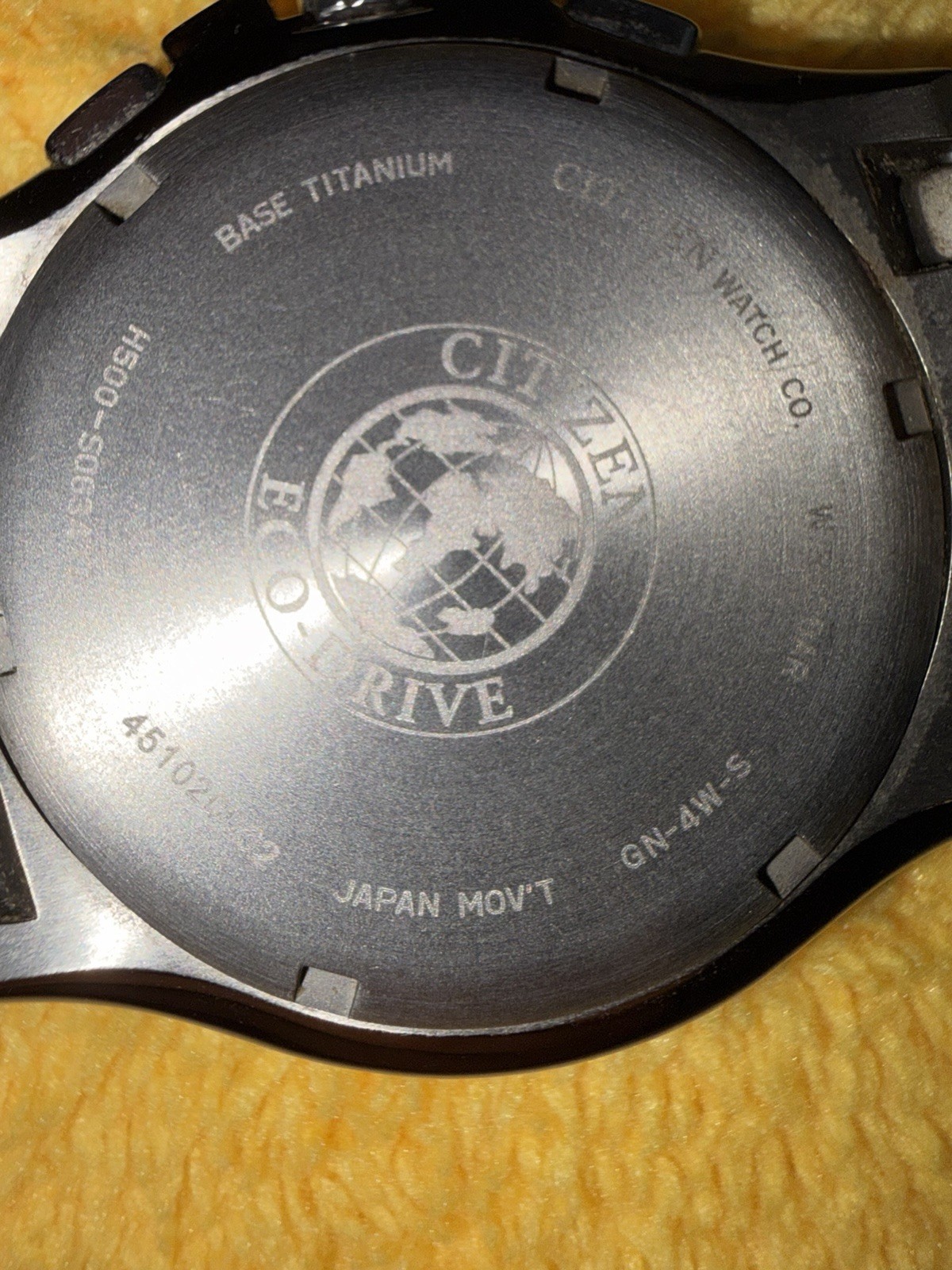 Men’s Citizen AT0940-50E Eco-Drive Titanium Black Dial Chronograph Date Watch