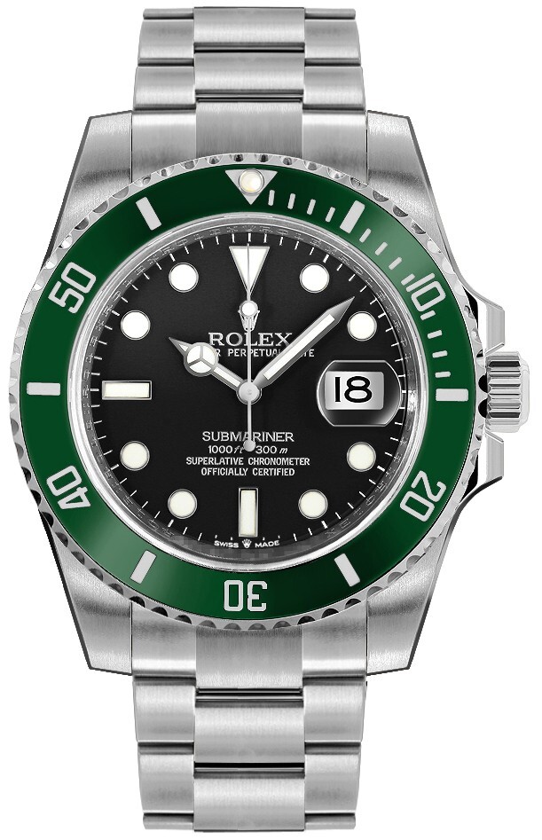 Rolex Submariner Starbucks Date Black Dial Green Bezel Mens Watch 126610LV-0002