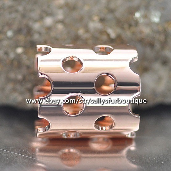 Quality 100% Copper Scarf Ring Hollow Tube Buckle Brooch For Silk Scarves