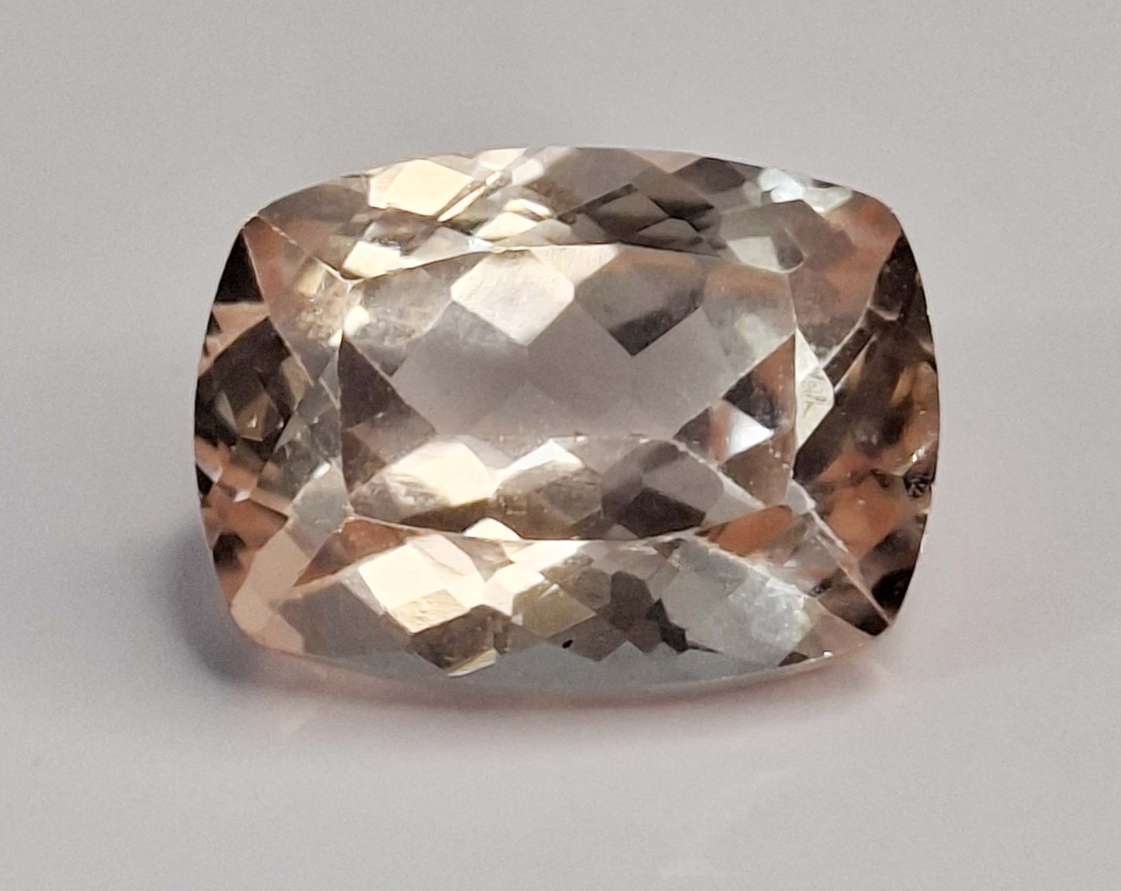 Peach Morganite Natural Cushion Cut 7-9 Ct Certified Loose Gemstone TQ262