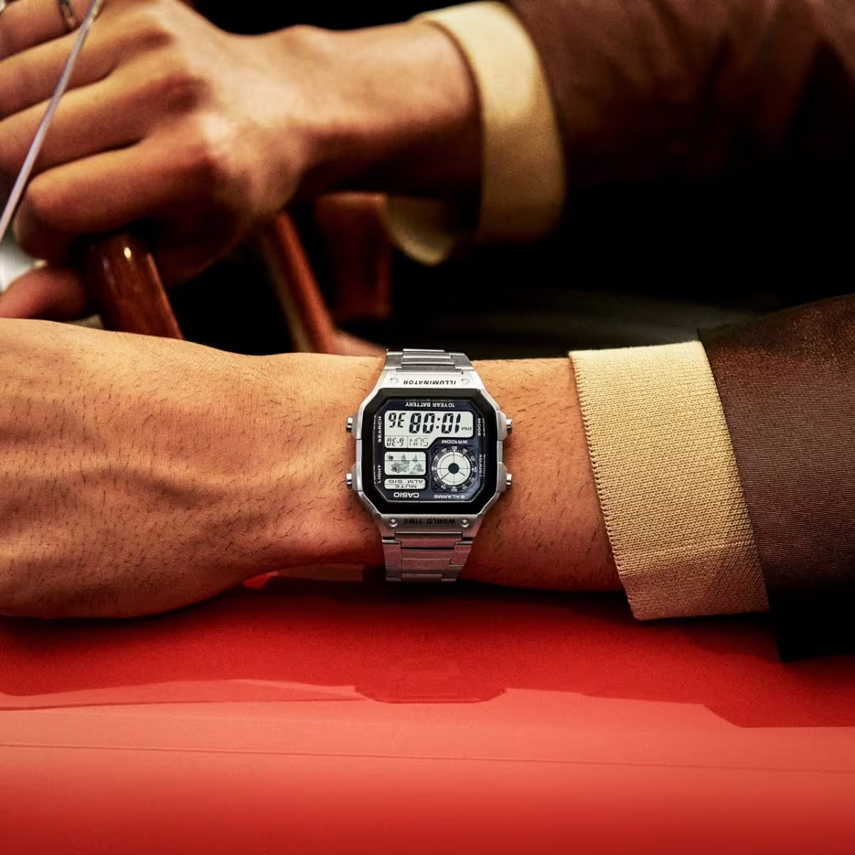 Casio AE1200WHD-1AV, Digital Watch, Chronograph, Alarm, World Time,10 Yr Battery