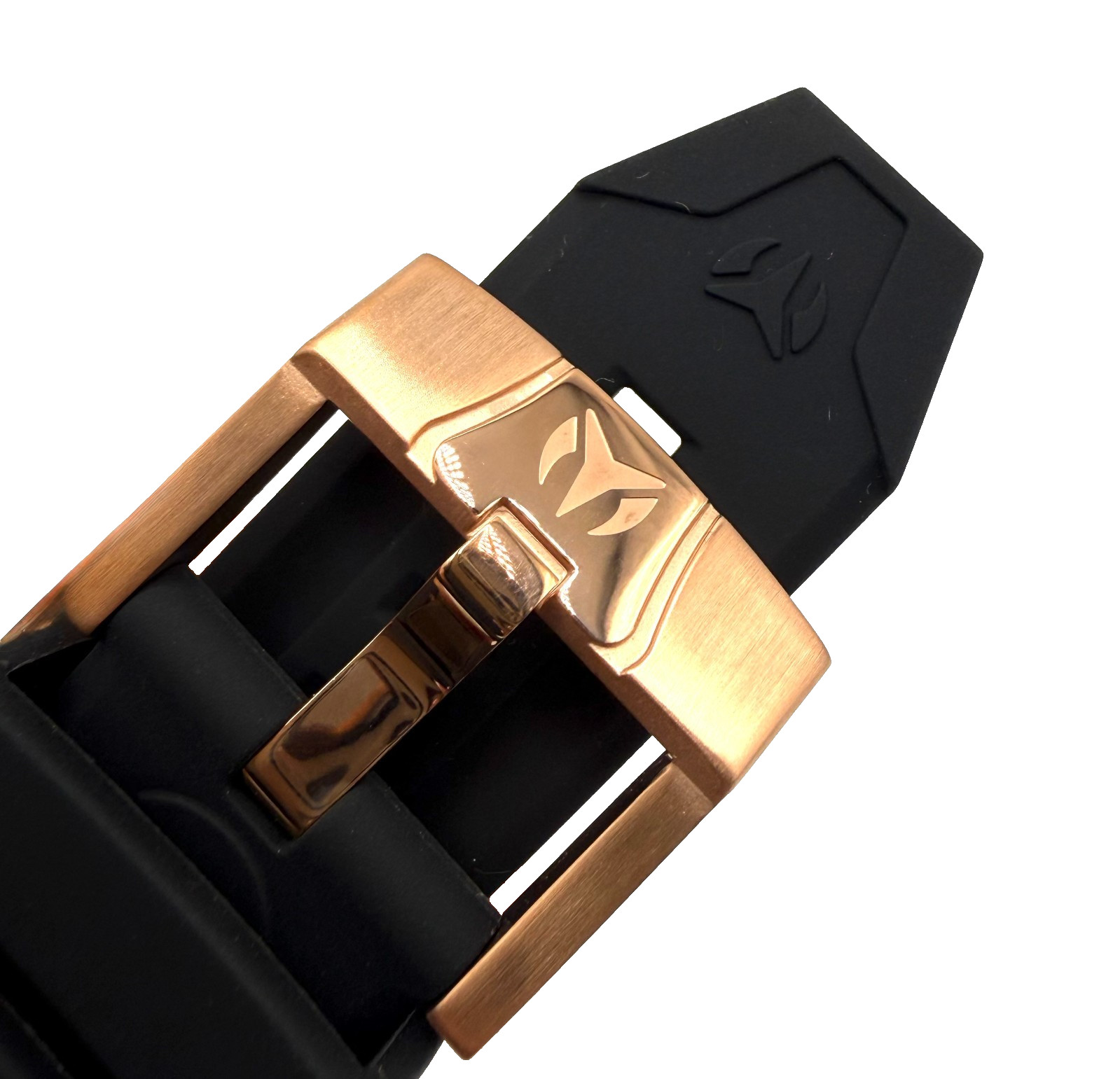 TECHNOMARINE TM-115367 BLACK SILICONE / ROSE GOLD BUCKLE 29mm WATCH BAND