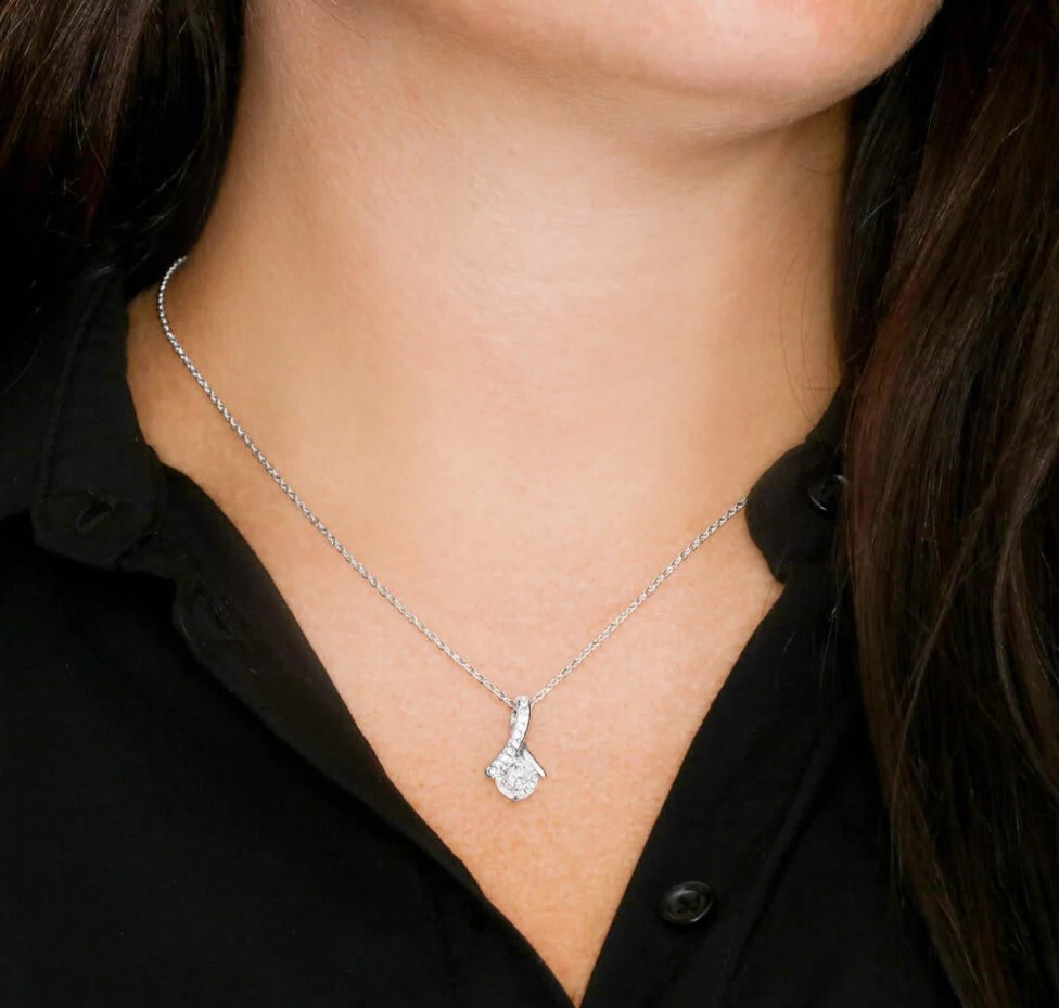 Bonus Daughter Necklace, Birthday Gift for Daughter from Dad Mom, Step Daughter